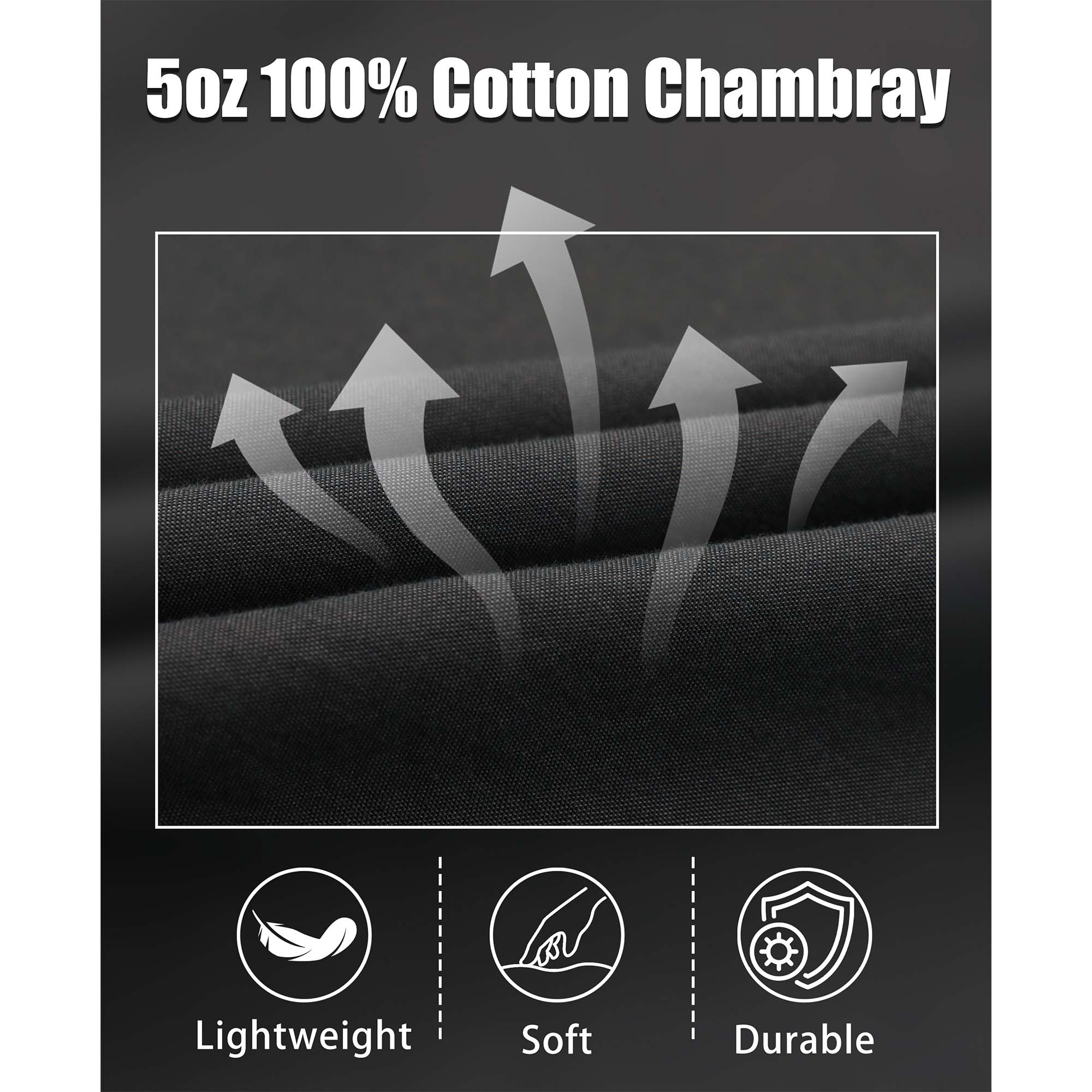 5OZ Lightweight 100% C Chambray Shirt (NON-FR)-SH041L