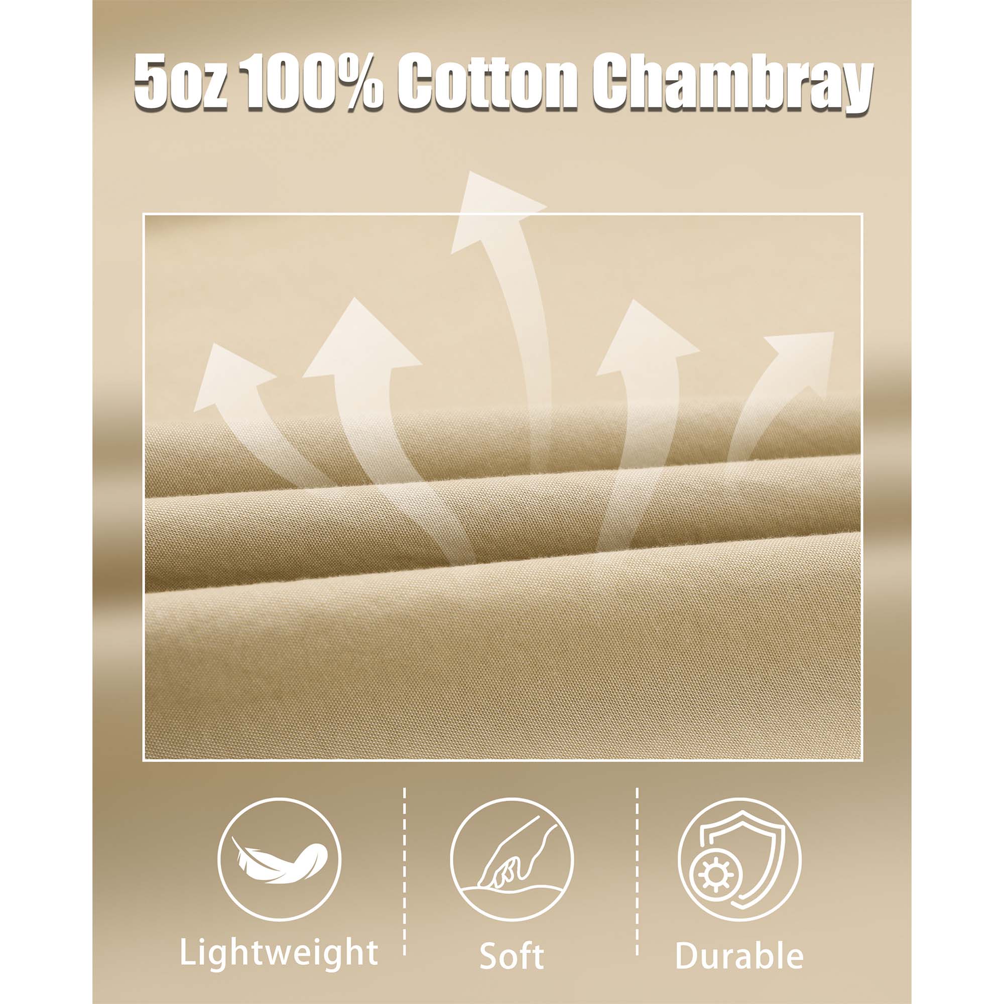5OZ Lightweight 100% C Chambray Shirt (NON-FR)-SH041L