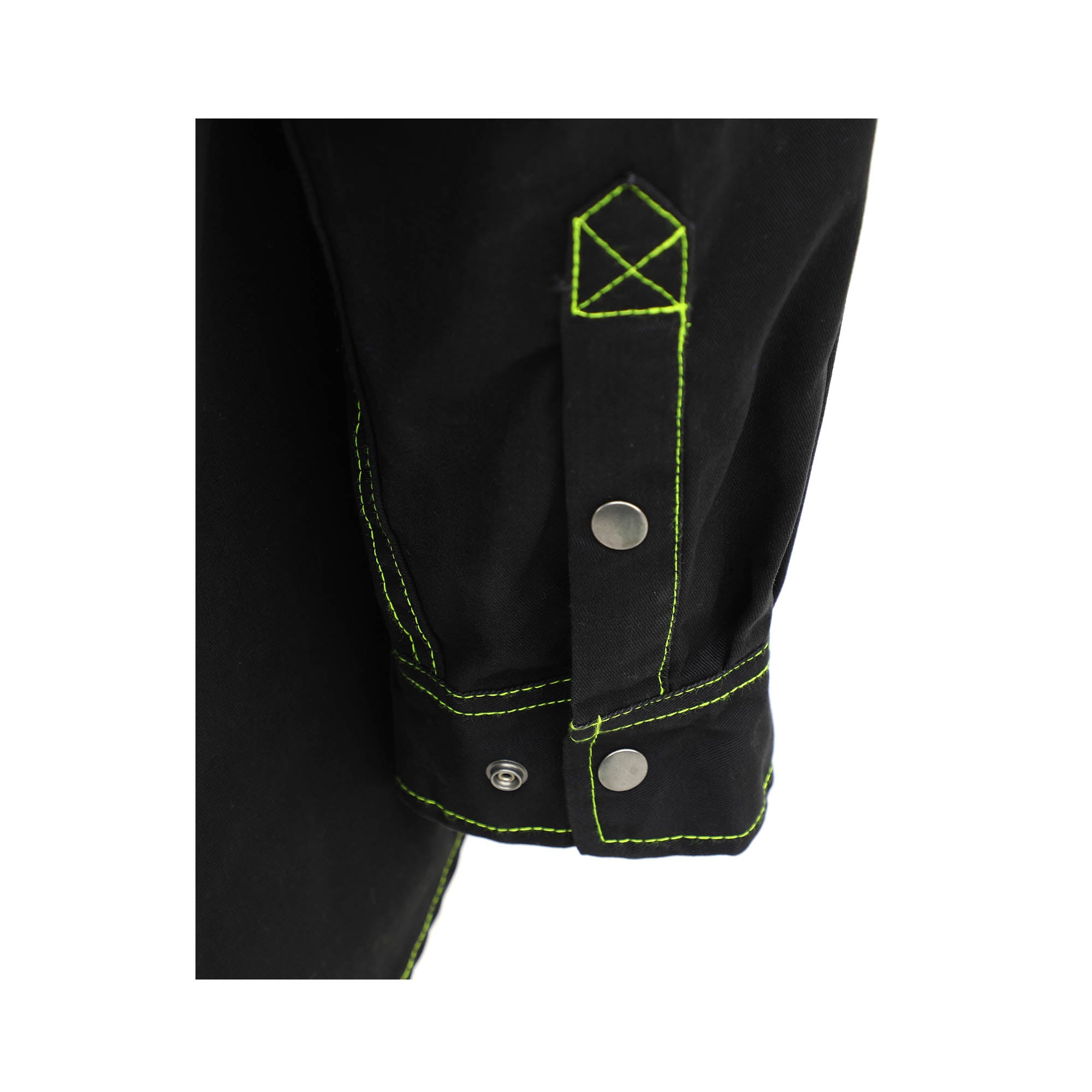 7.5OZ Solid Color  Shirts With Metal Button/Decorative Thread -3701