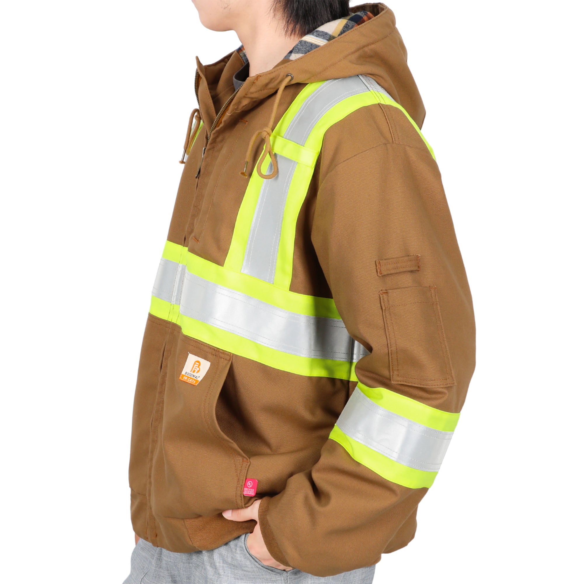 Insulated Hi Vis FR Heavyweight Water Repellent Stain Resistant Jacket -3004HV