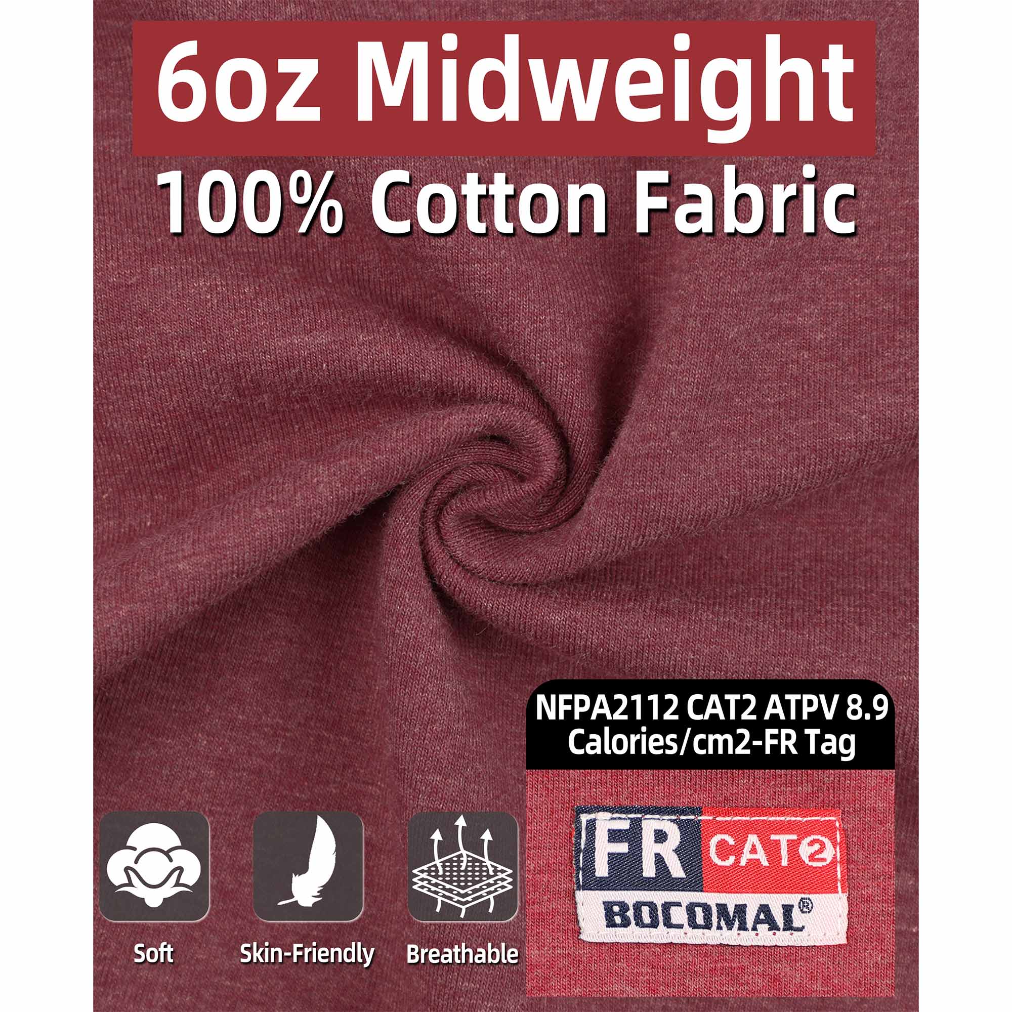 6OZ Breathable Vented Design FR T-Shirts - 6922