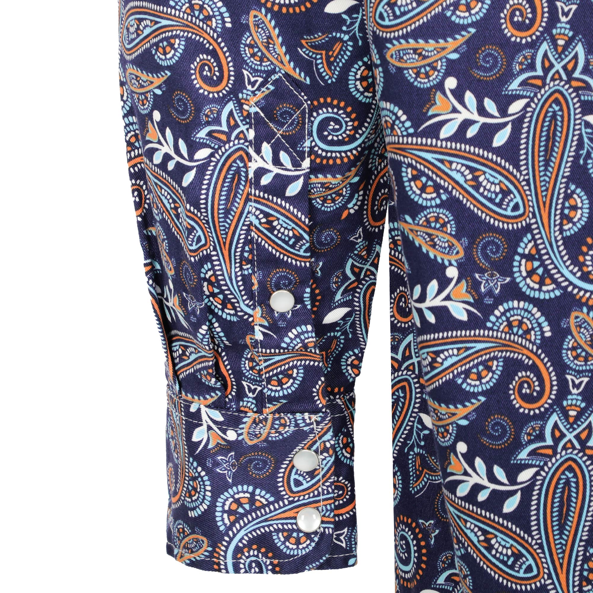 6.5OZ Lightweight Printed FR Shirts With Pearl Snap