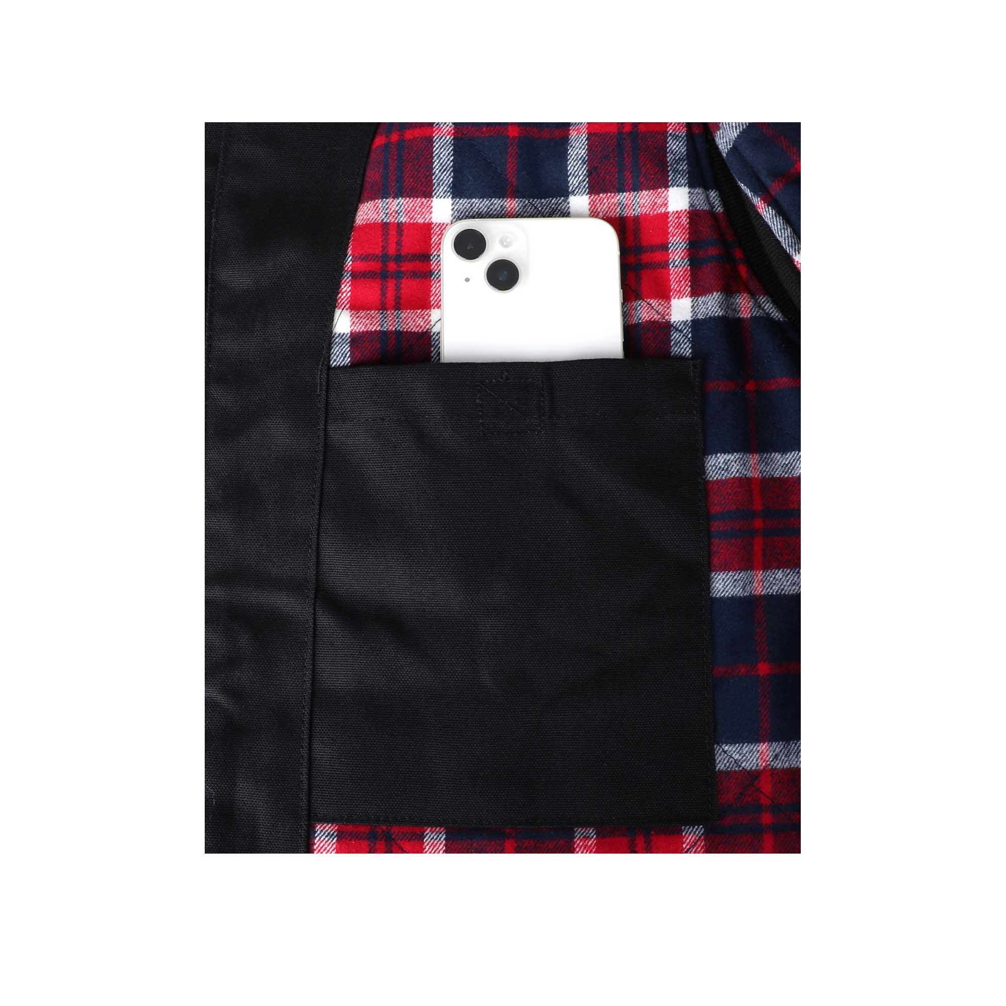 Lined Vest Water/Rain Repellent and Oil Resistant(Soft Flannel Lining)-3104
