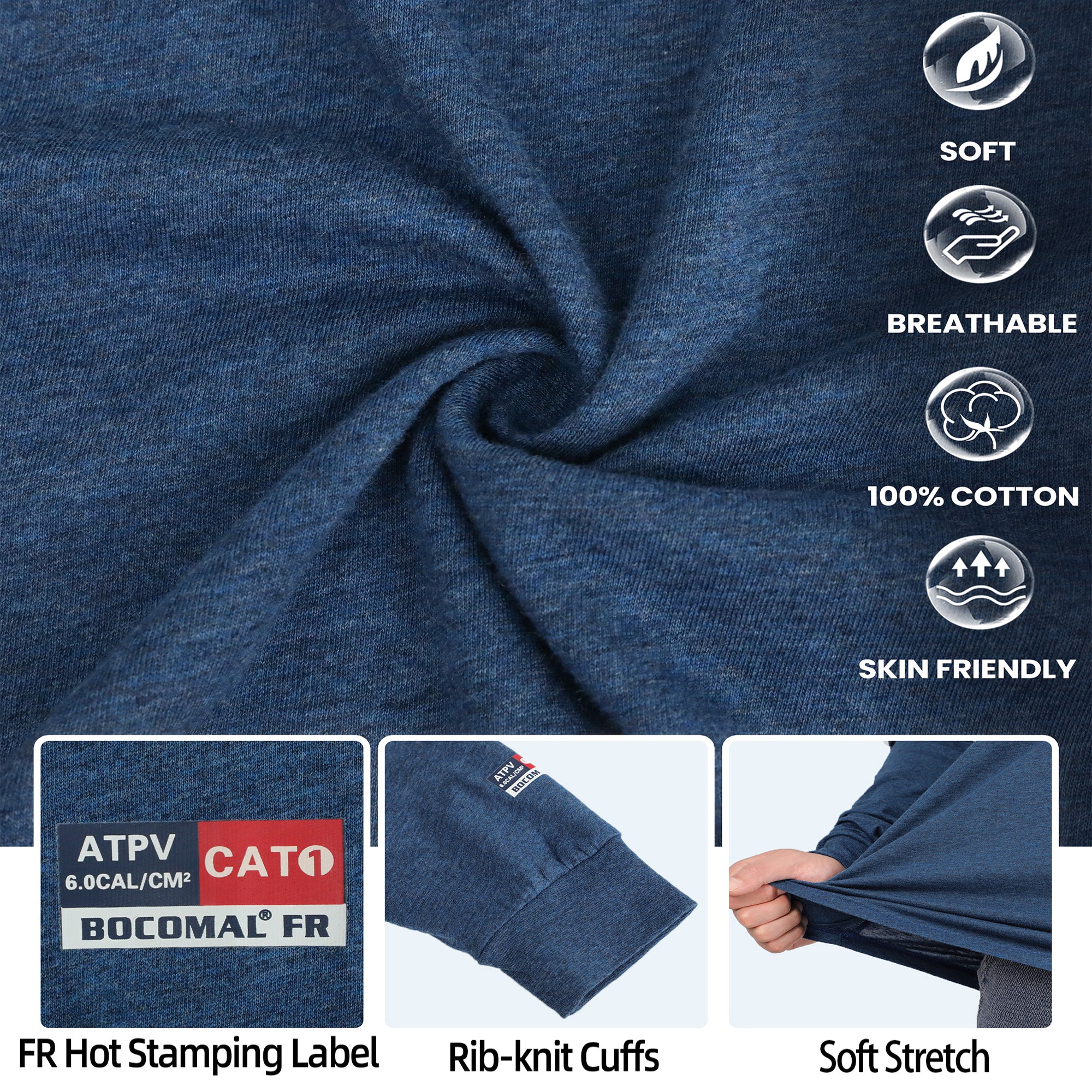 4.5OZ Vented Mesh Loose Fit EX Lightweight FR T-Shirts-9717