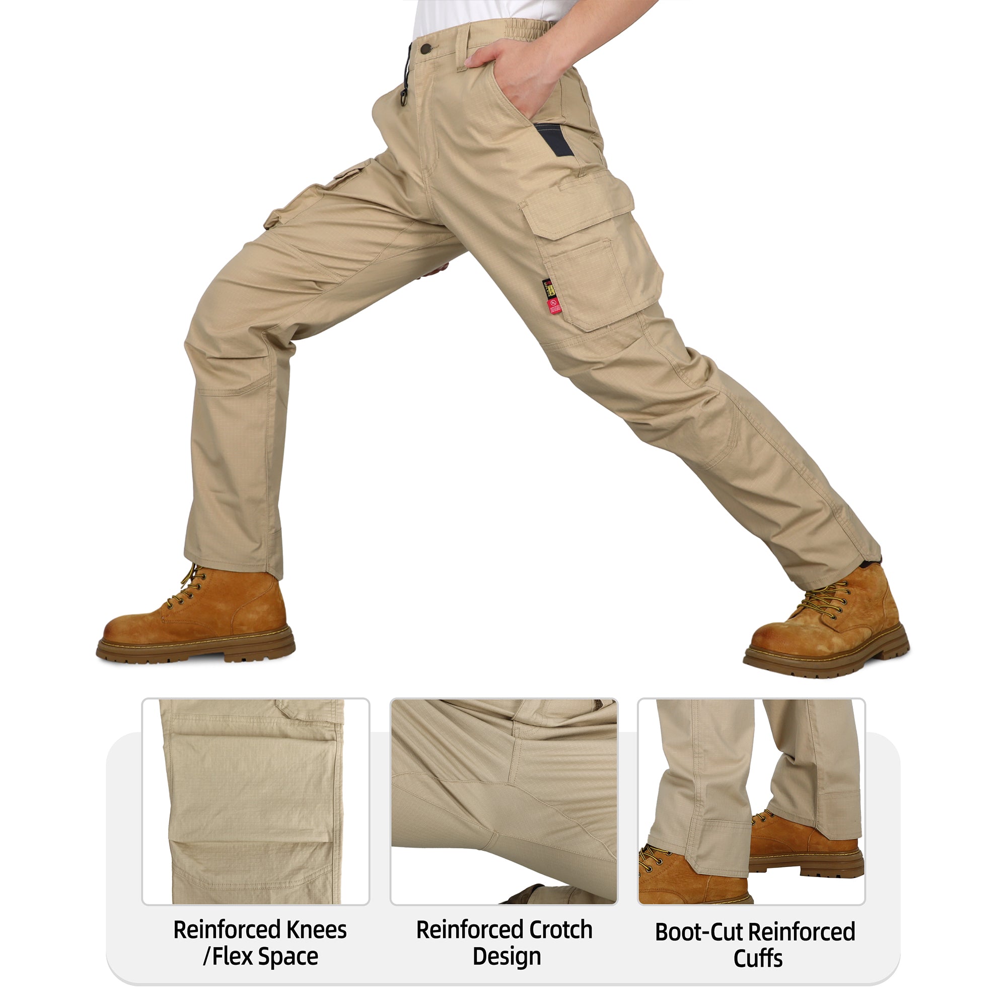 6 oz Stretch FR Carpenter Cargo Work Pants | Bocomal