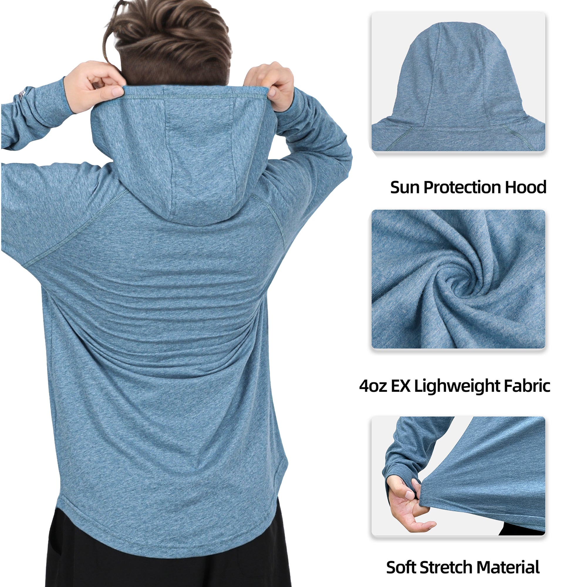 4.5OZ EX Lightweight FR NFPA2112 CAT1 Hooded T-Shirt -6317