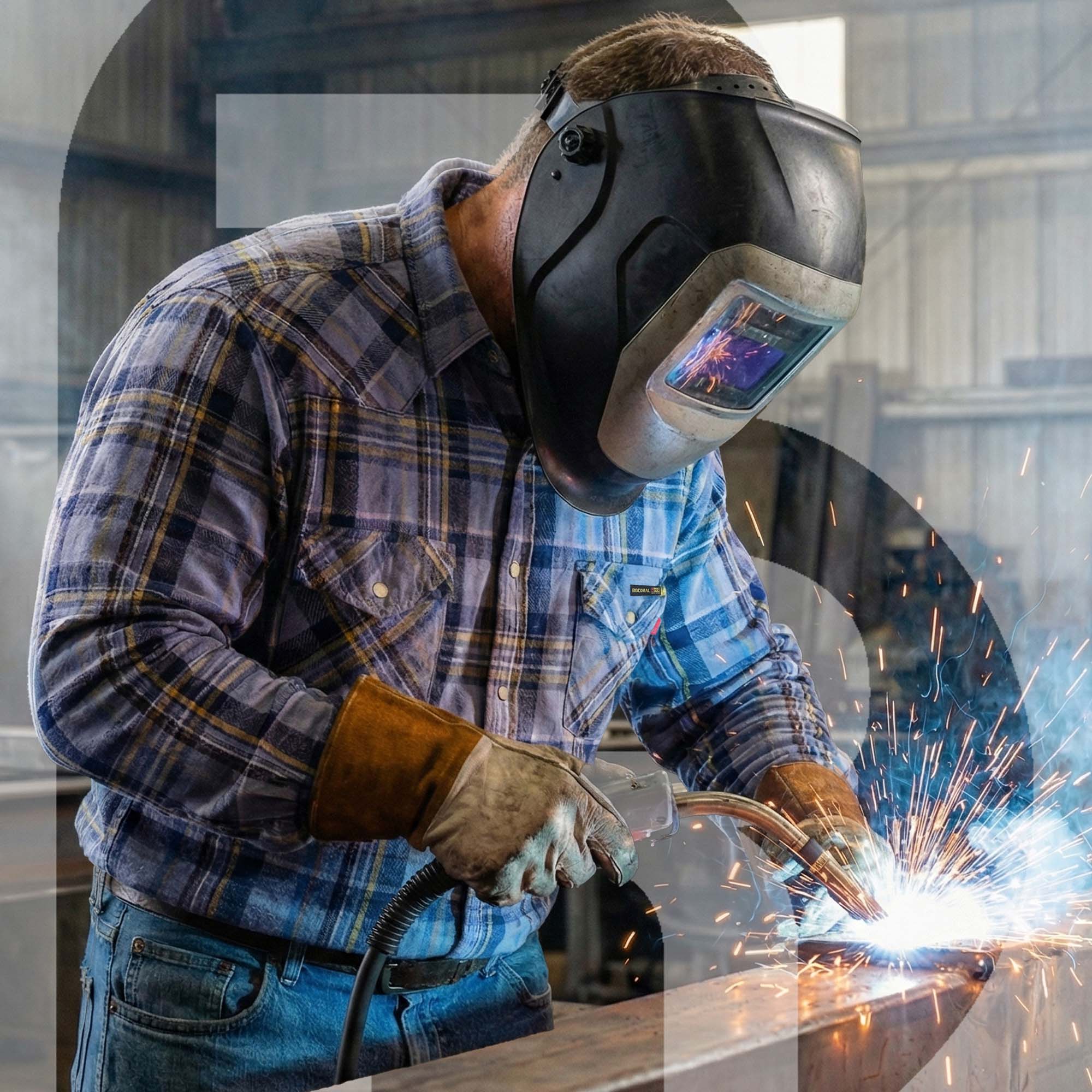 7.5OZ FR 100% C NFPA2112 Welding Shirt- 0910