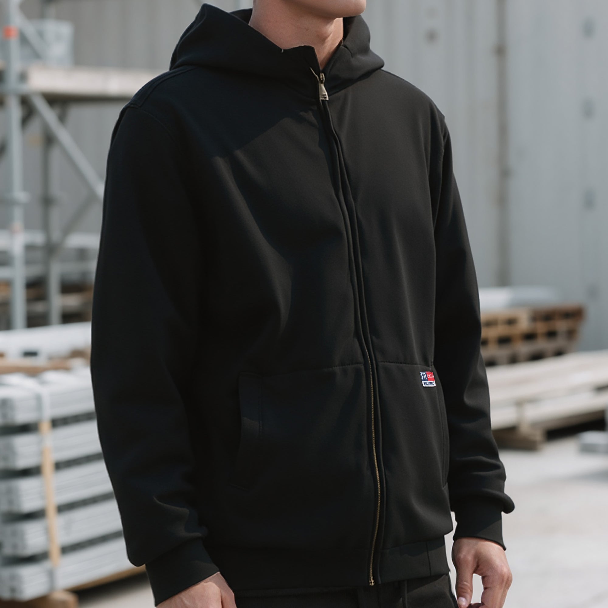 12.5OZ Heavyweight Permanent FR Modacrylic Cotton Hooded Sweatshirts-9634/9534