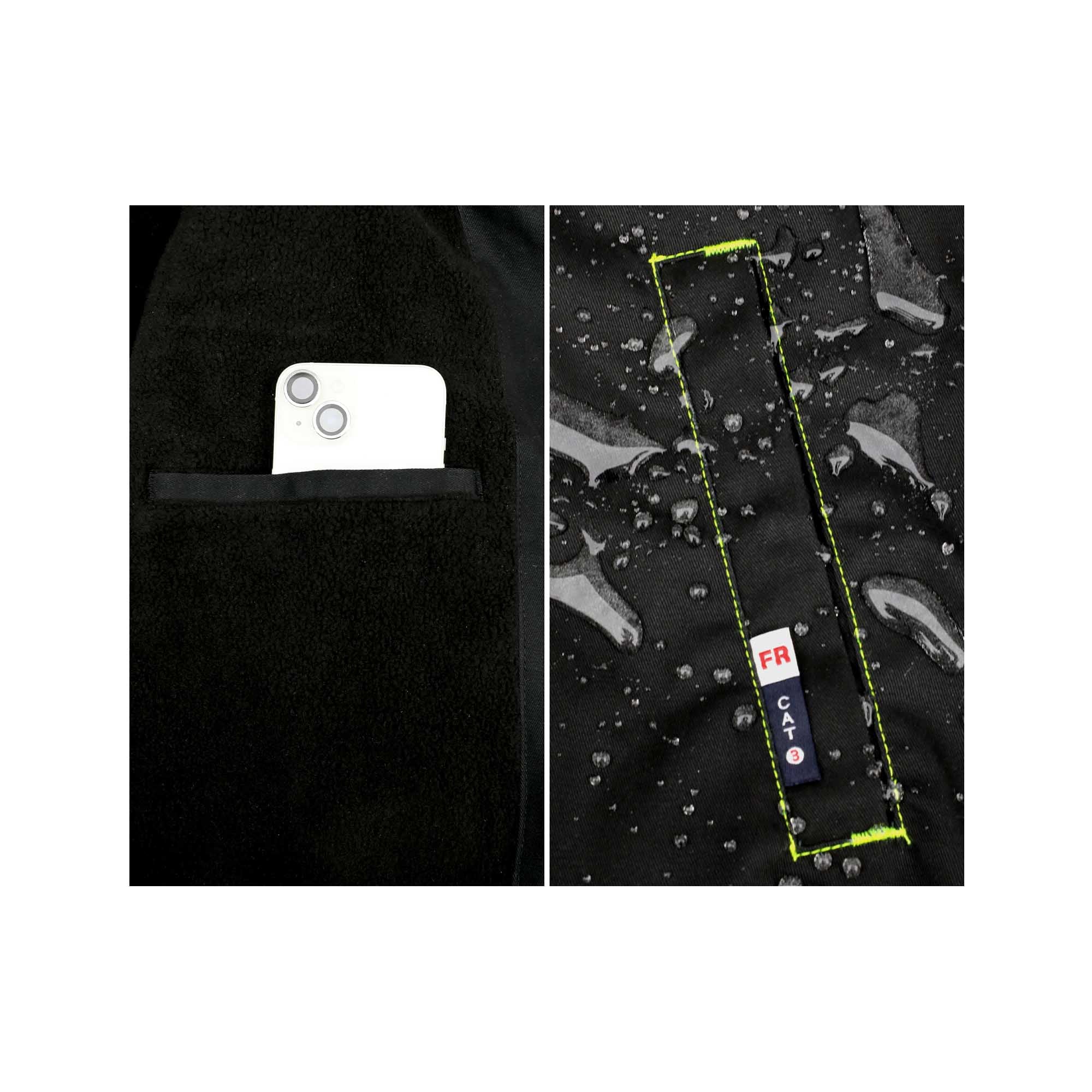 Lined Jacket Water/Rain Repellent and Oil Resistant/Fleece Lining-1426