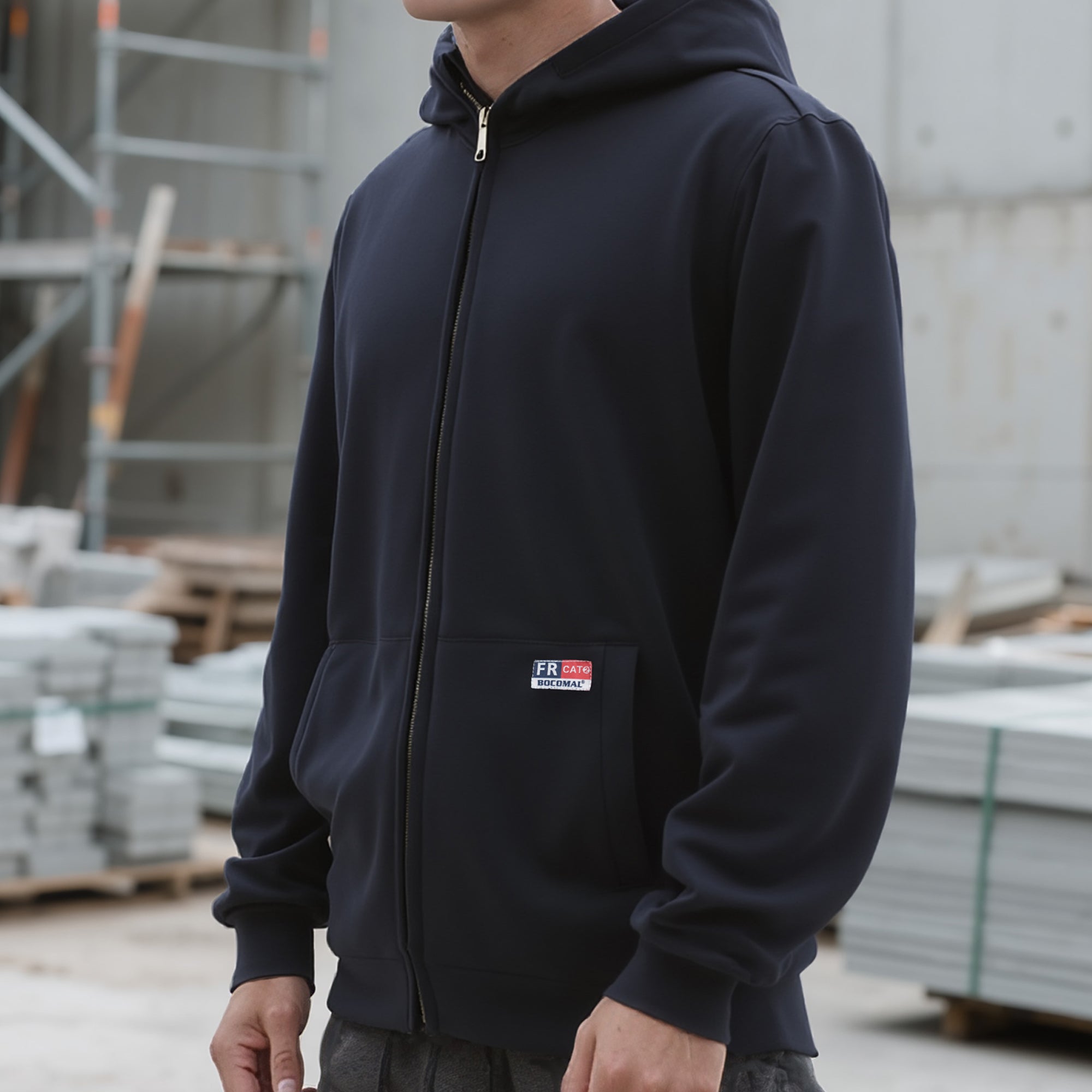 12.5OZ Heavyweight Permanent FR Modacrylic Cotton Hooded Sweatshirts-9634/9534