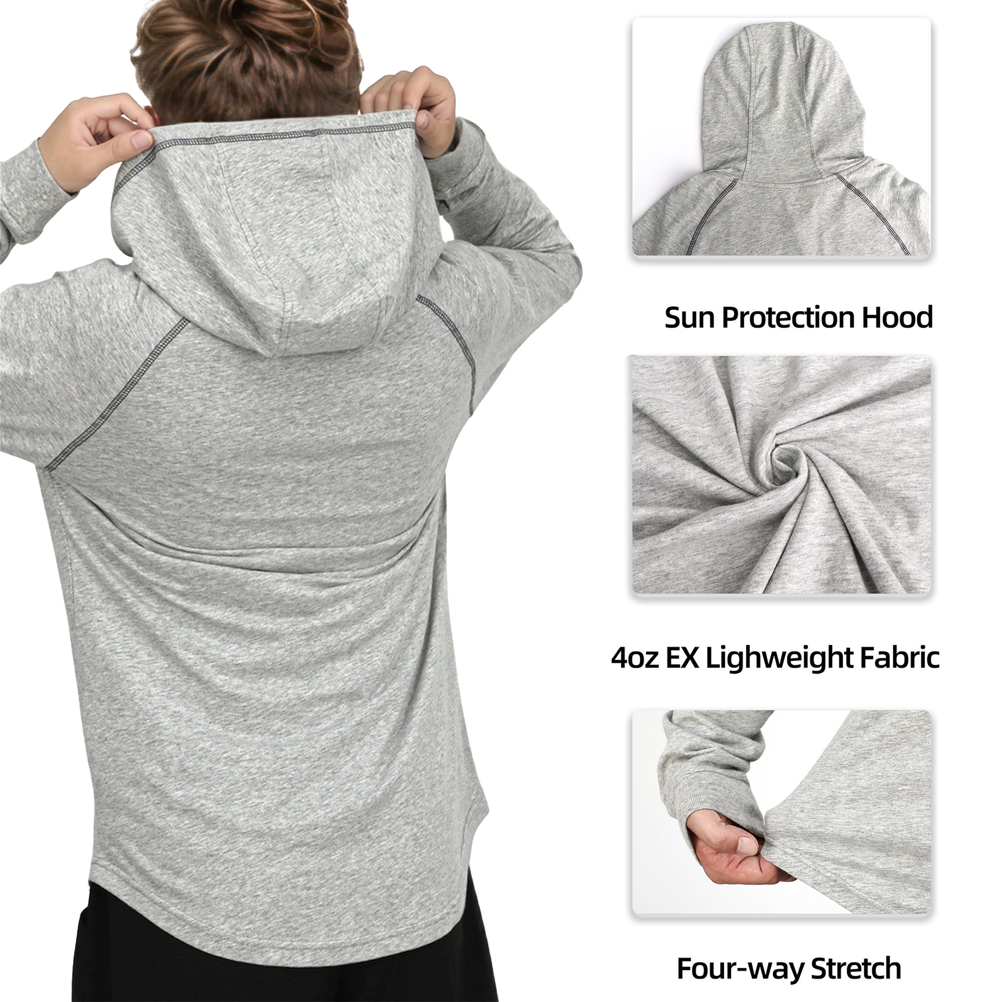4.5OZ EX Lightweight FR NFPA2112 CAT1 Hooded T-Shirt -6317