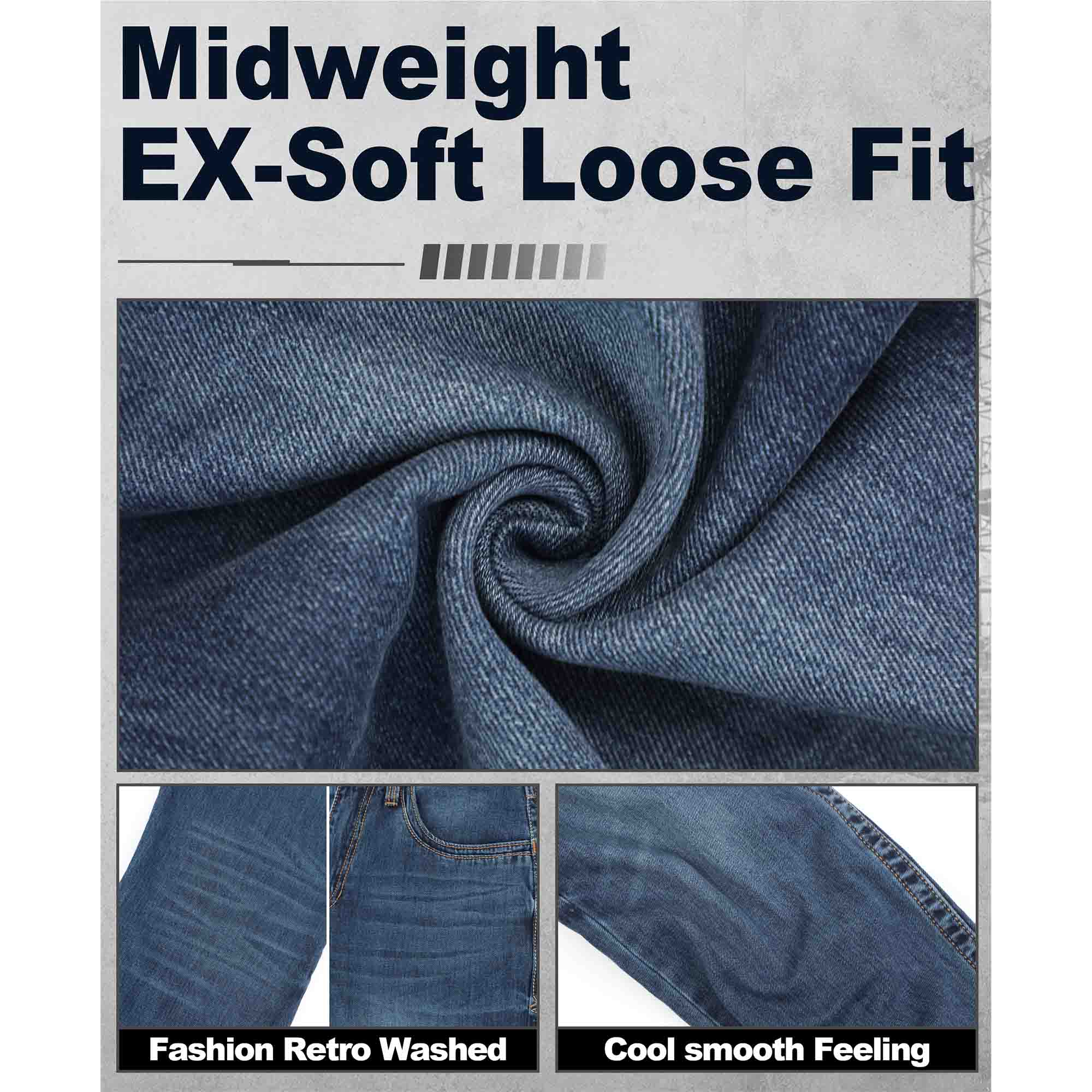 10.5 OZ Midweight EX SOFT Relaxed Fit FR Jeans - 8306-NEW