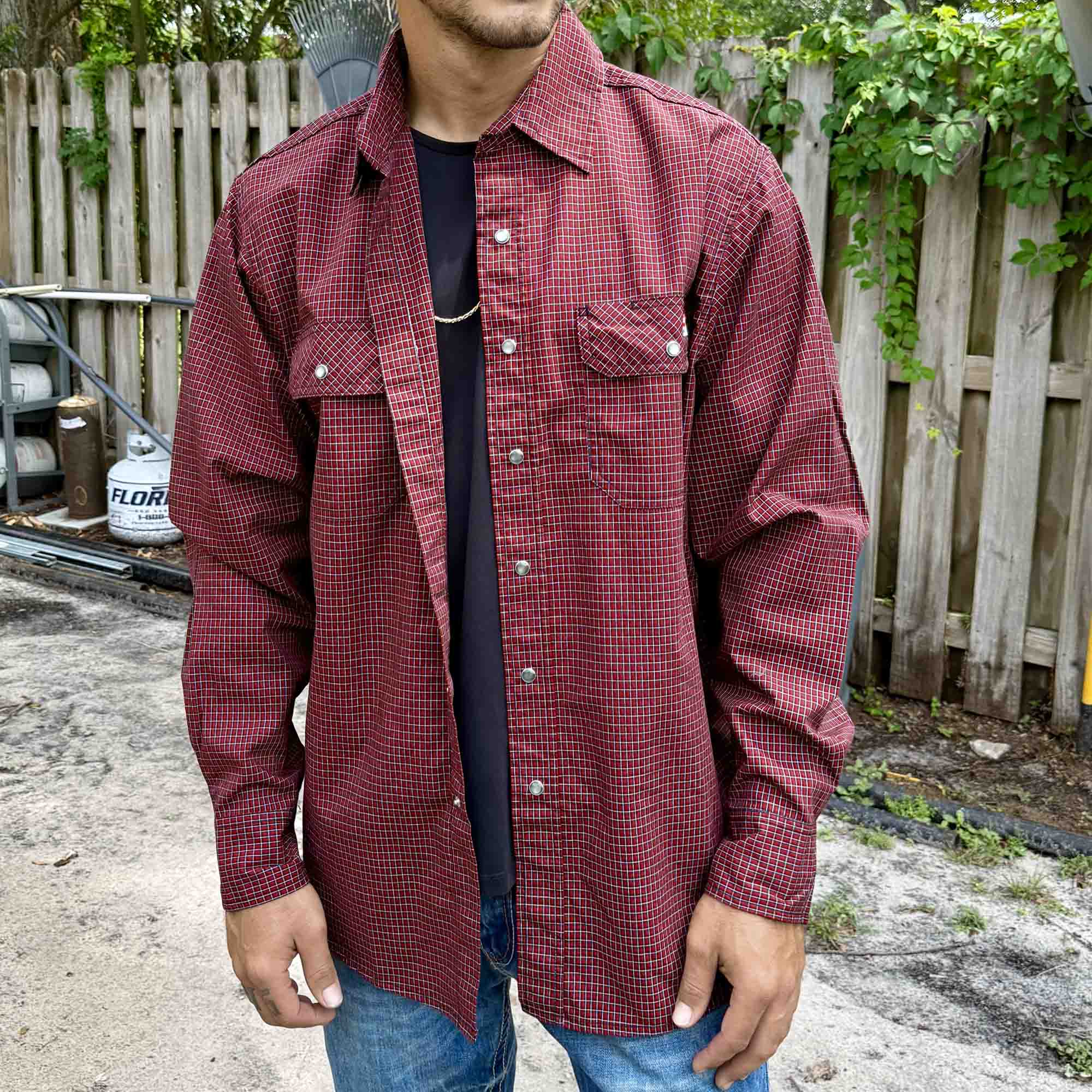 5.5 oz Lightweight FR Plaid Work Shirt CAT 1 | Bocomal