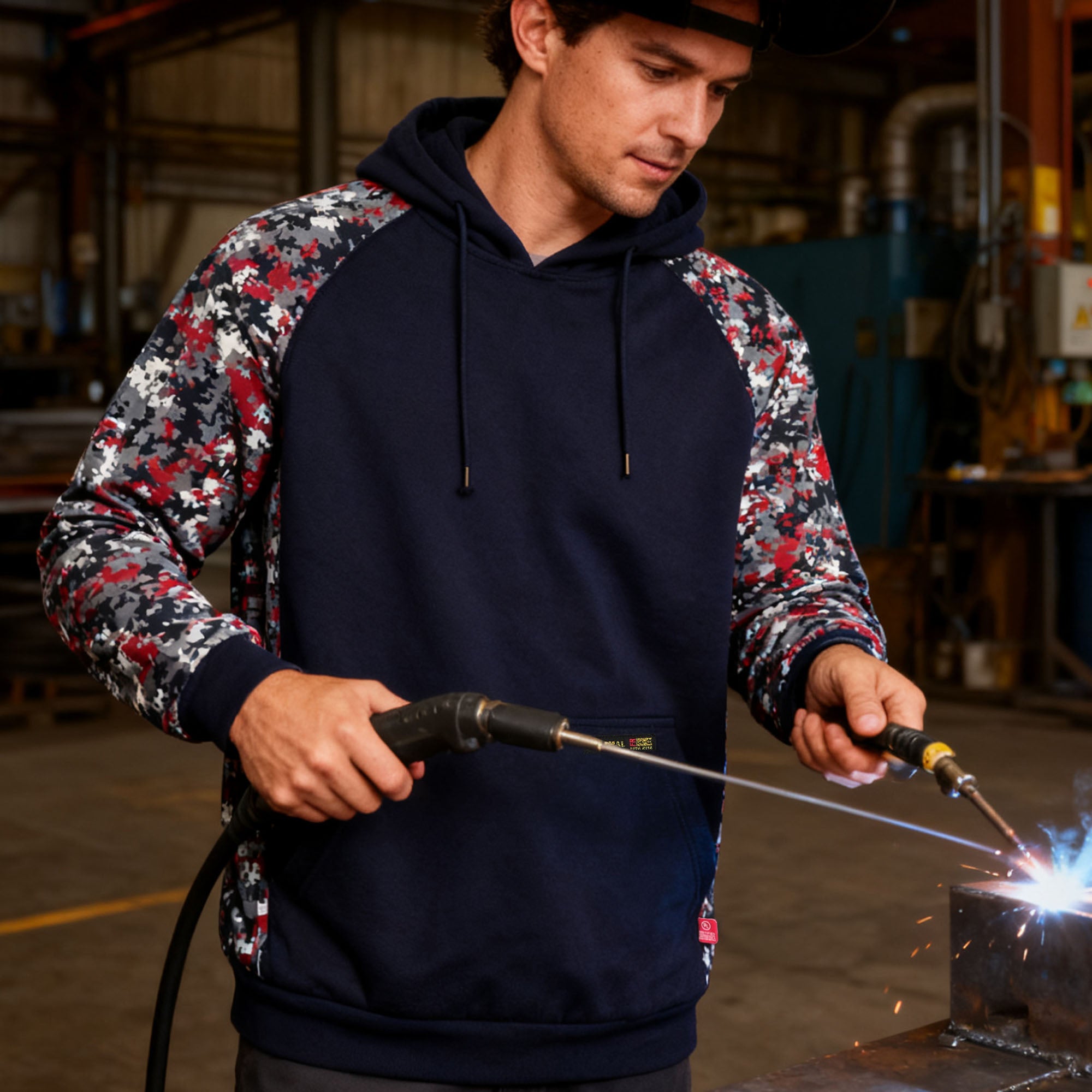 12OZ Heavyweight Cotton Fleece FR Hooded Sweatshirts-9431C