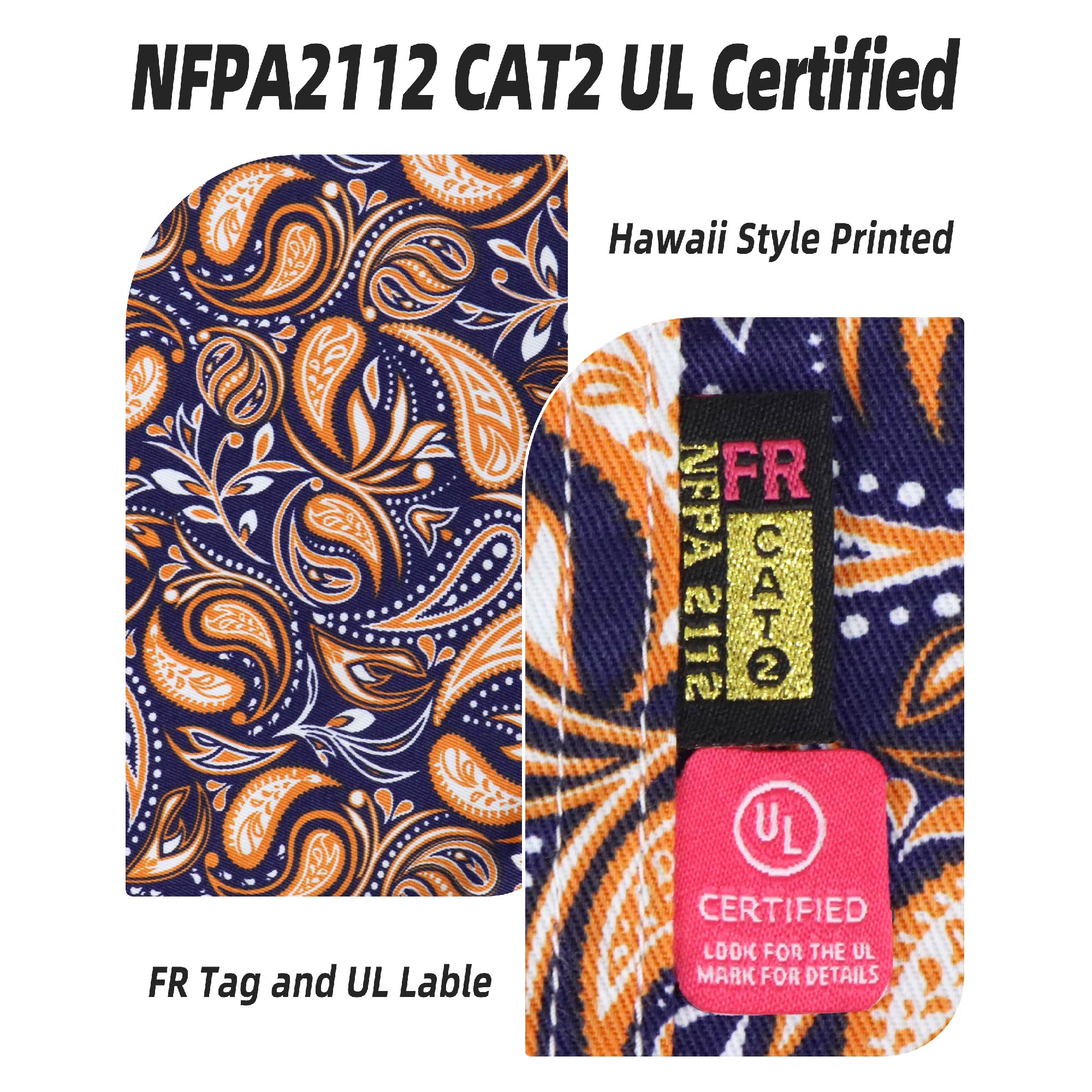 6.5OZ Lightweight Printed FR Shirts With Pearl Snap