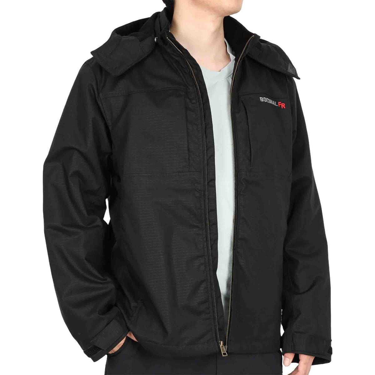 8.5 oz Fleece Lined 7 oz Stretch Windproof Shell FR Jacket