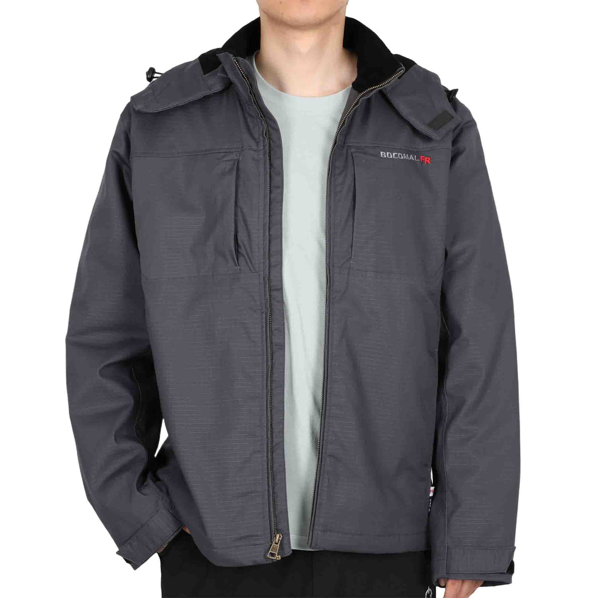 8.5 oz Fleece Lined 7 oz Stretch Windproof Shell FR Jacket