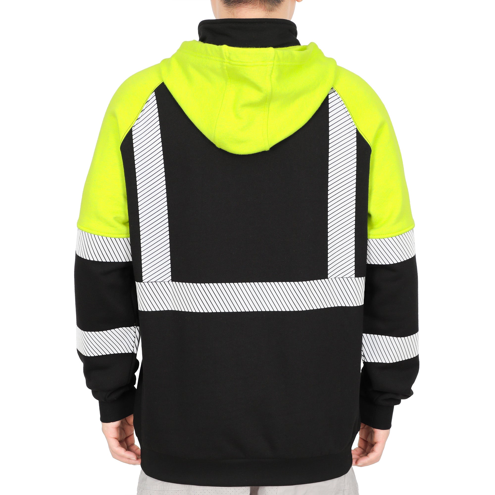 12OZ Heavyweight Cotton Fleece Reflective FR Hi-Vis Hoodies-8931HV