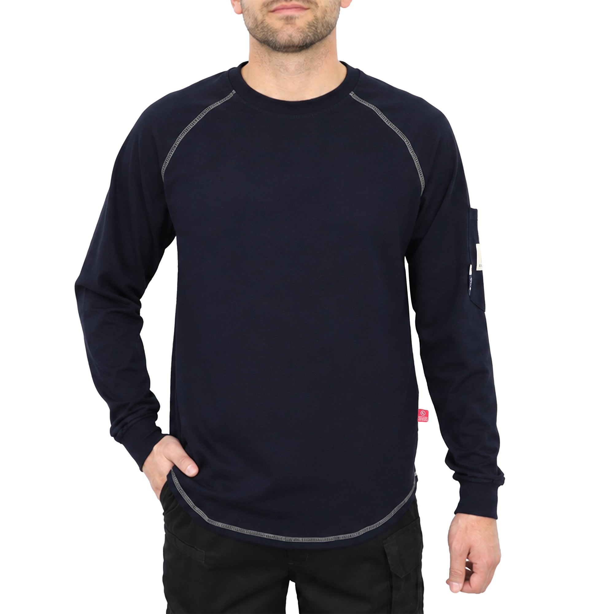 6OZ Buttonless Pullover T-Shirts/Decorative Thread-5622