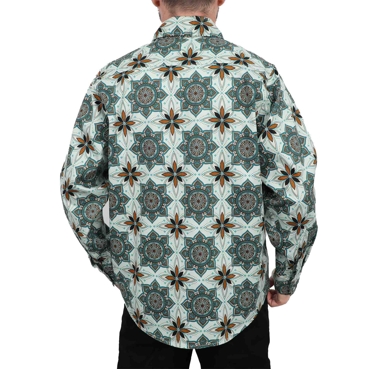 Bocomal pearl snap FR work shirt product feature image