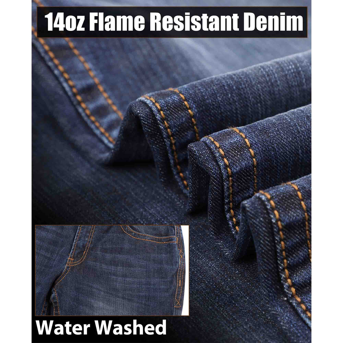 14 oz Heavyweight FR Relaxed Fit Boot Cut Carpenter Jeans - F215