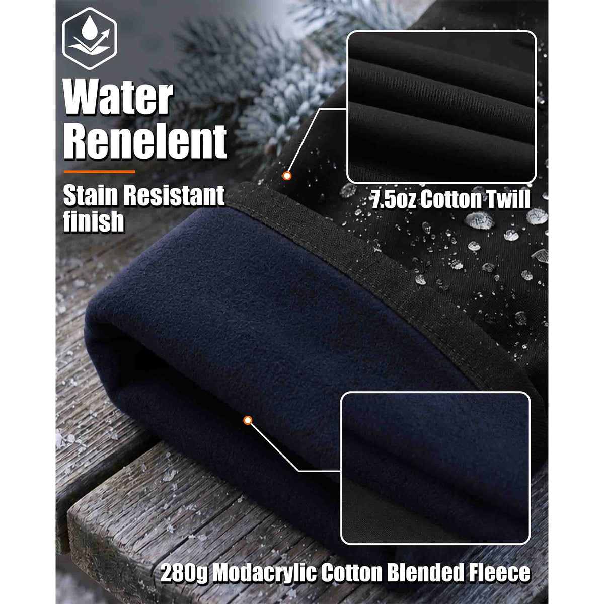 280g Modacrylic Cotton Blended Fleece