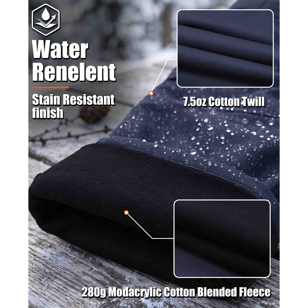 280g Modacrylic Cotton Blended Fleece