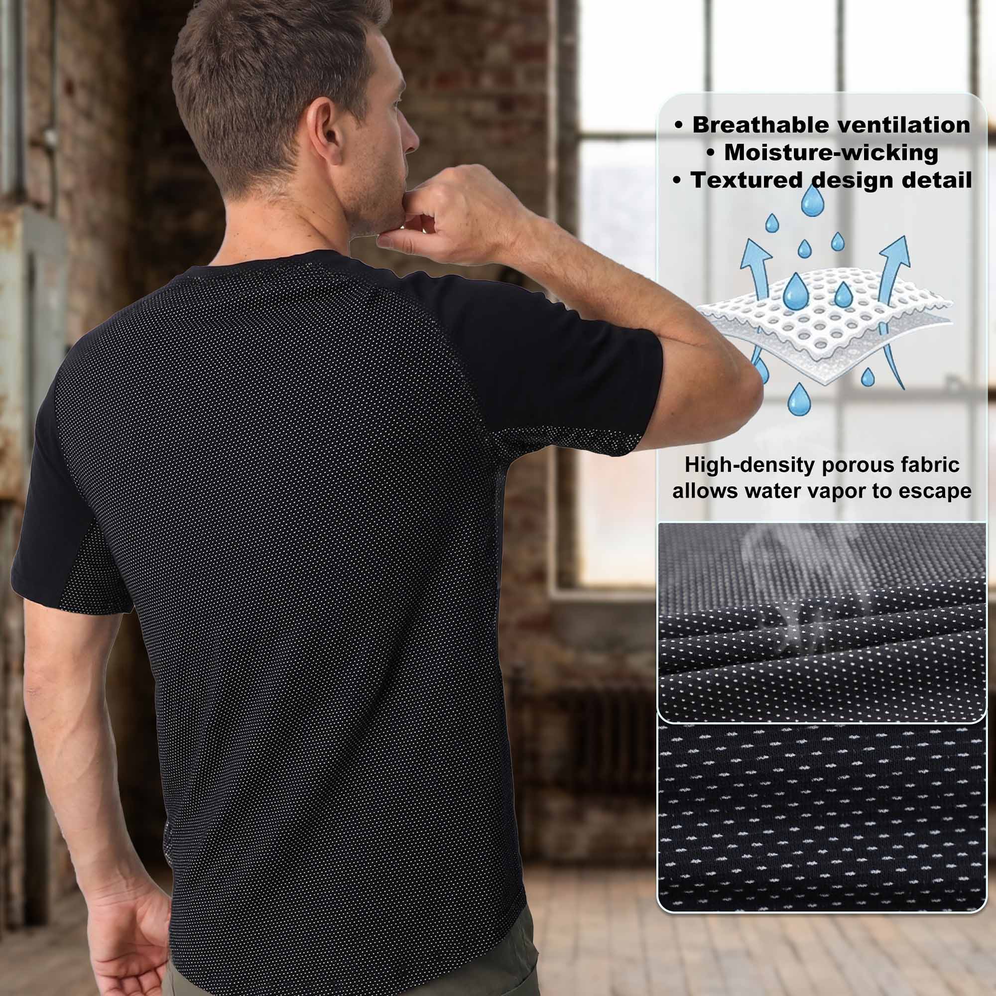 5.5OZ Lightweight Short Sleeve Tee (NON-FR)-TS011N