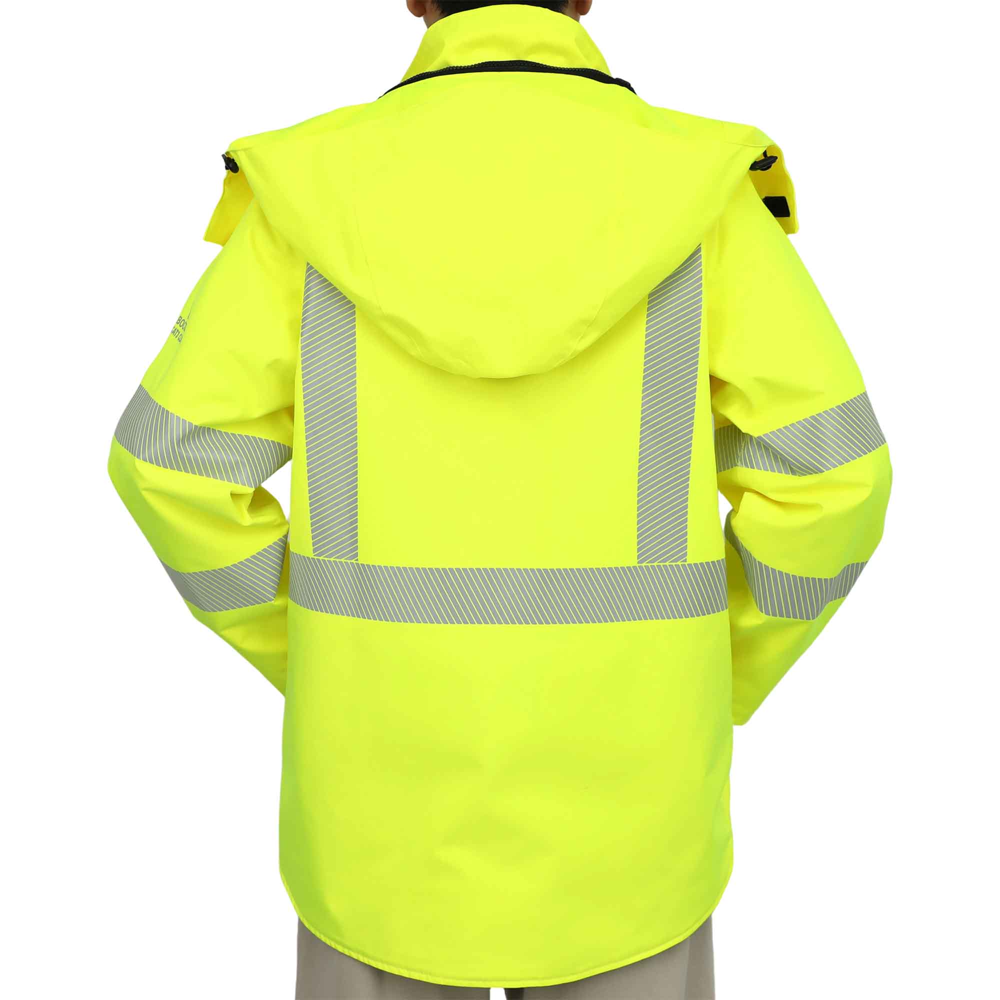 FR Rain jackets back display