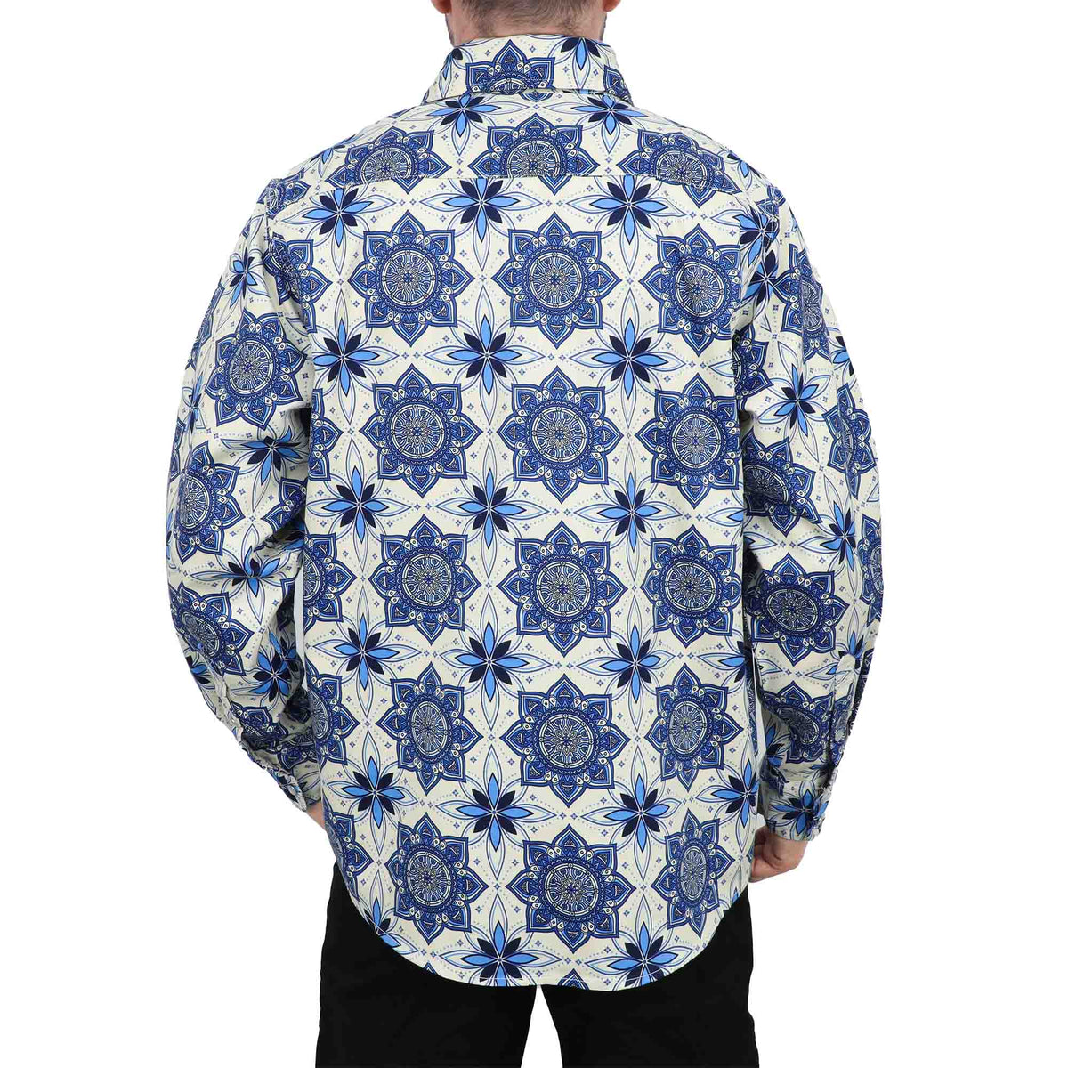 Bocomal pearl snap FR work shirt product feature image