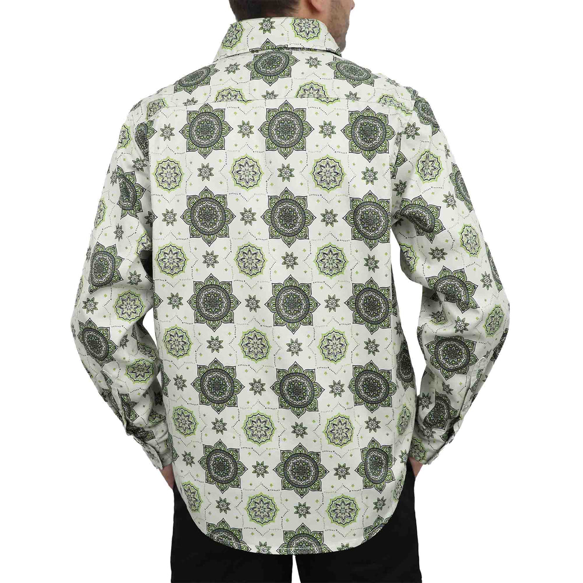 Bocomal pearl snap FR work shirt product feature image
