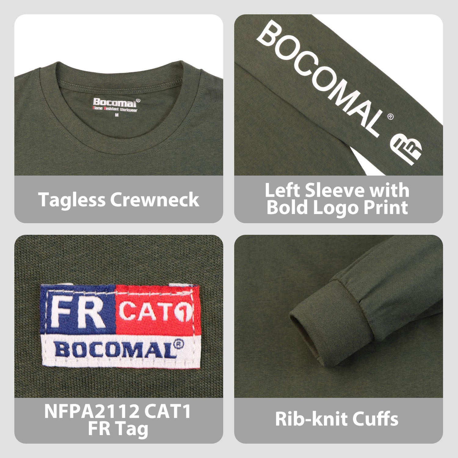 4.5OZ Lightweight FR Tee with Left Sleeve Print
