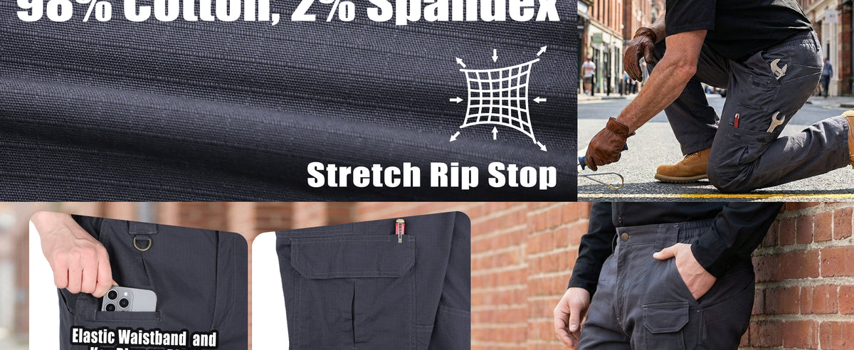 6.5OZ Lightweight Work Cargo Shorts (NON-FR) - PN061R
