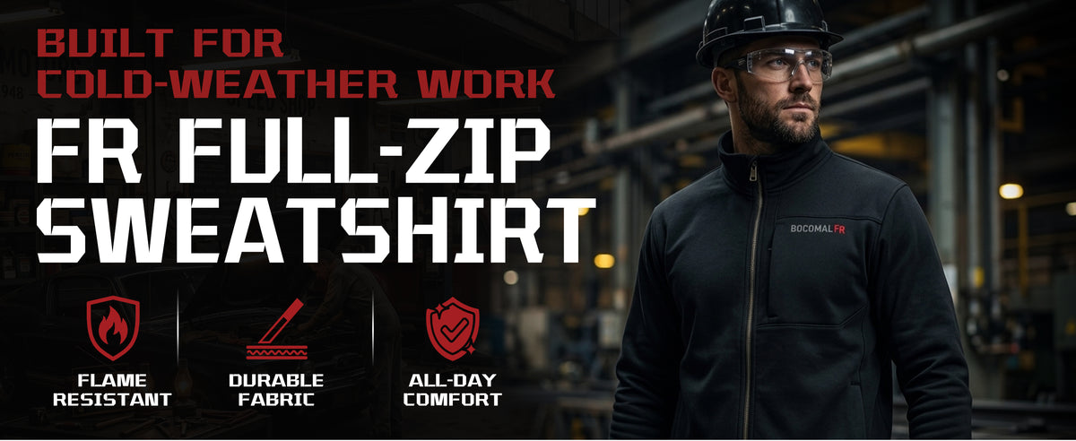 12 oz  Full Zipper FR Sweat Jackets - C531