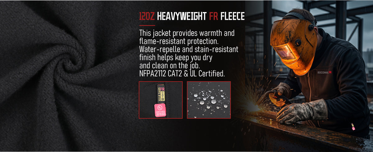 12 oz  Full Zipper FR Sweat Jackets - C531