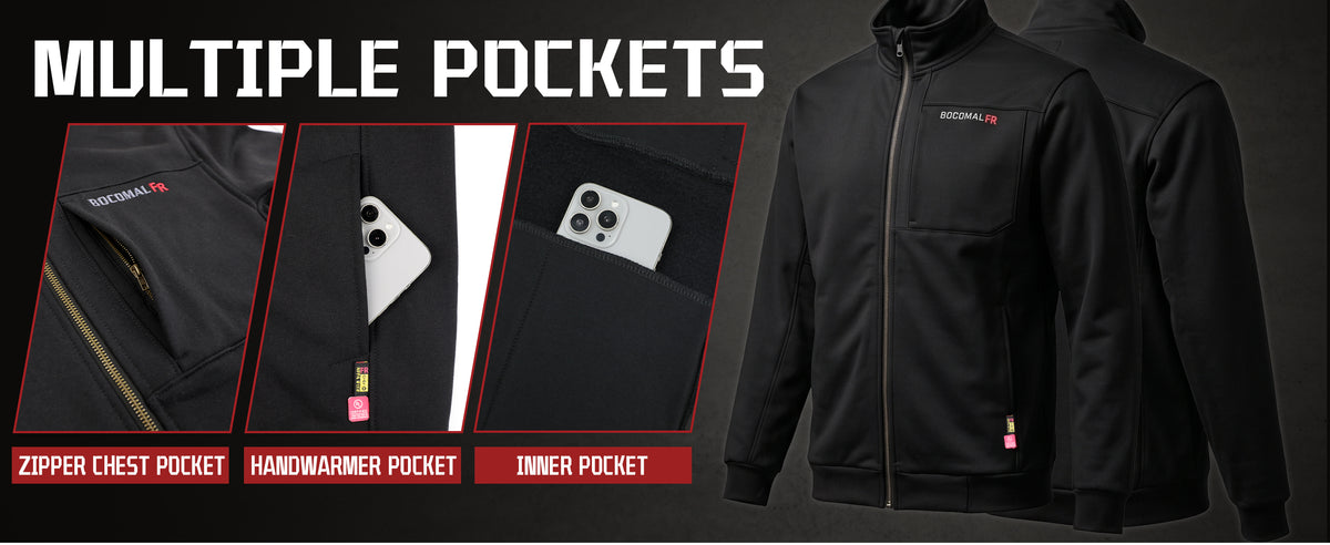 12 oz  Full Zipper FR Sweat Jackets - C531