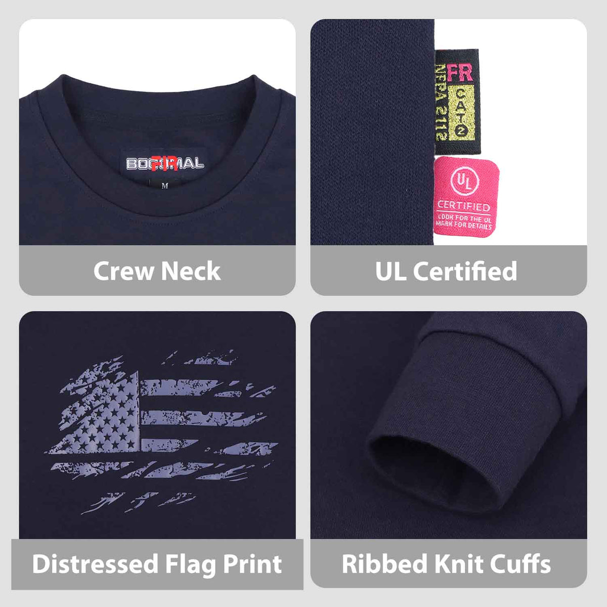 7 oz Distressed Flag Graphic Print T-SHIRTS - D1203-34