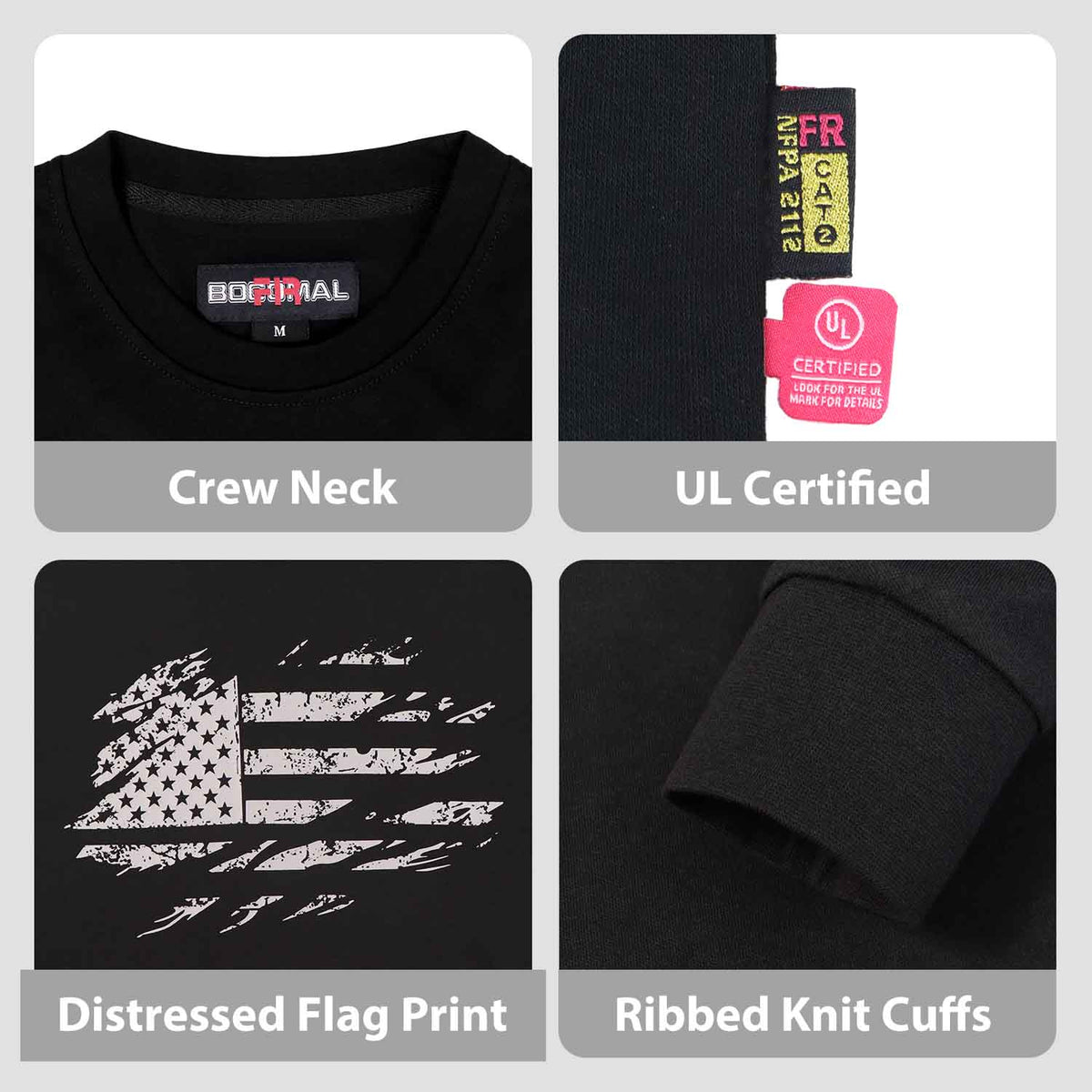 7 oz Distressed Flag Graphic Print T-SHIRTS - D1203-34