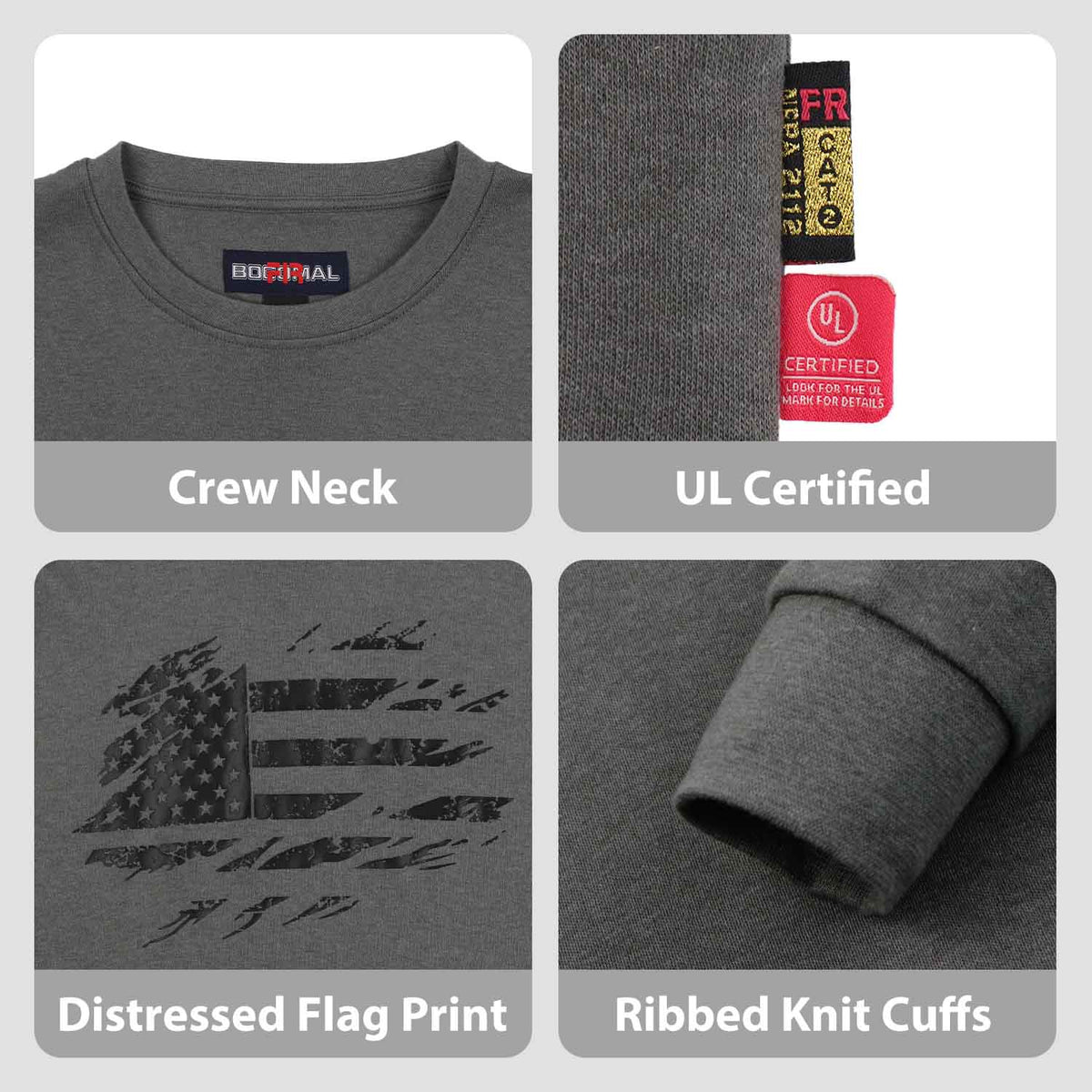 7 oz Distressed Flag Graphic Print T-SHIRTS - D1203-34