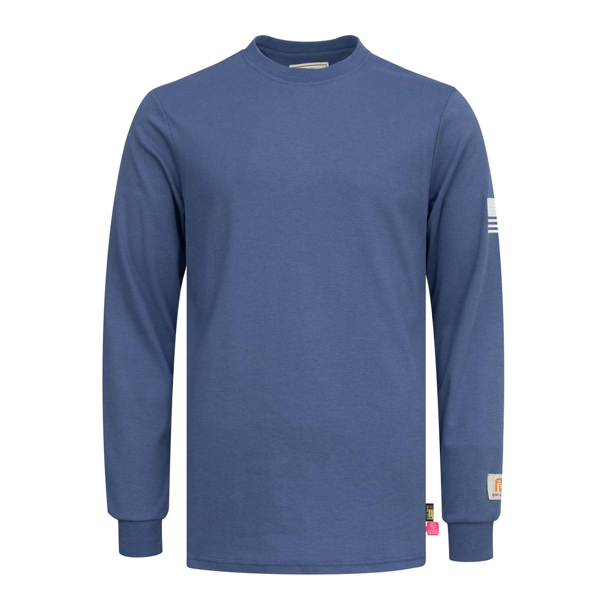 7 oz Midweight Flag/Skull Print Henley FR T-Shirts