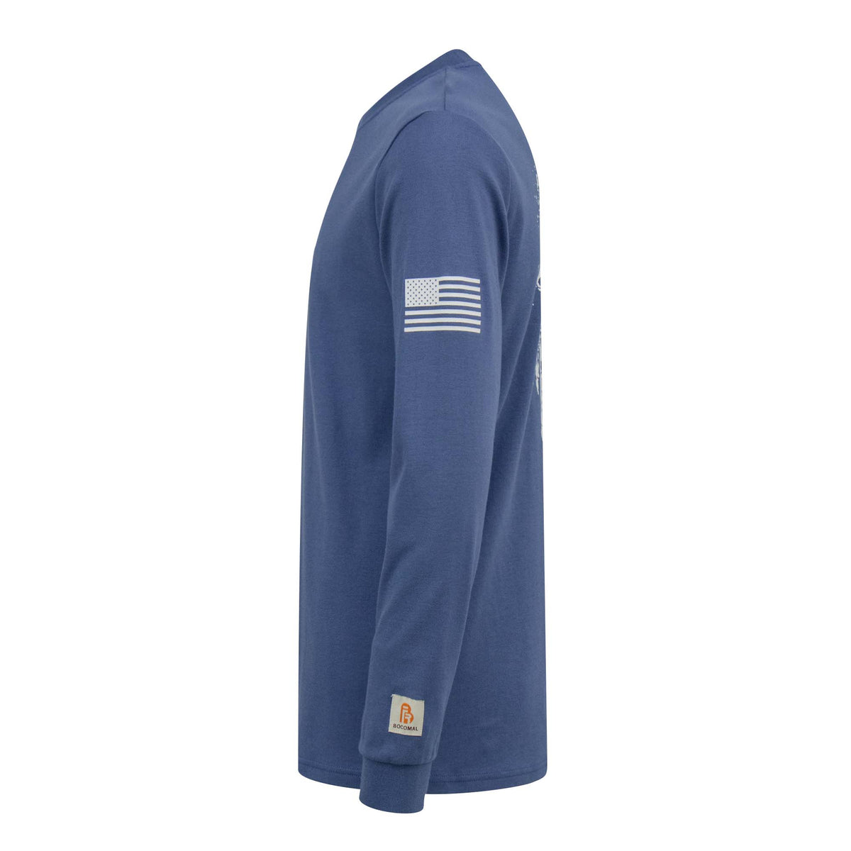 7 oz Midweight Flag/Skull Print Henley FR T-Shirts