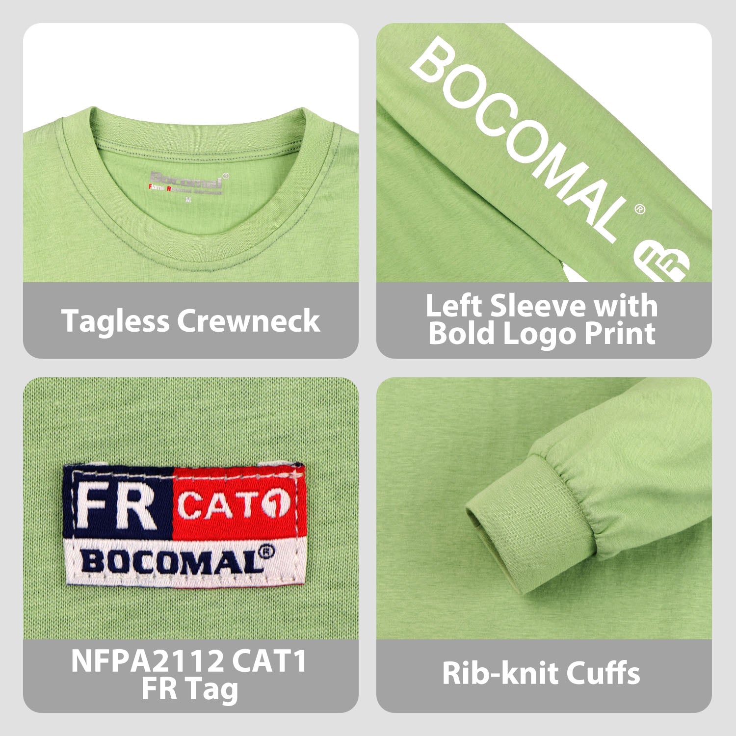 4.5OZ Lightweight FR Tee with Left Sleeve Print