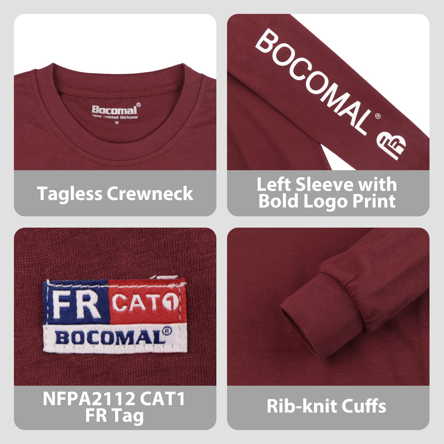 4.5OZ Lightweight FR Tee with Left Sleeve Print