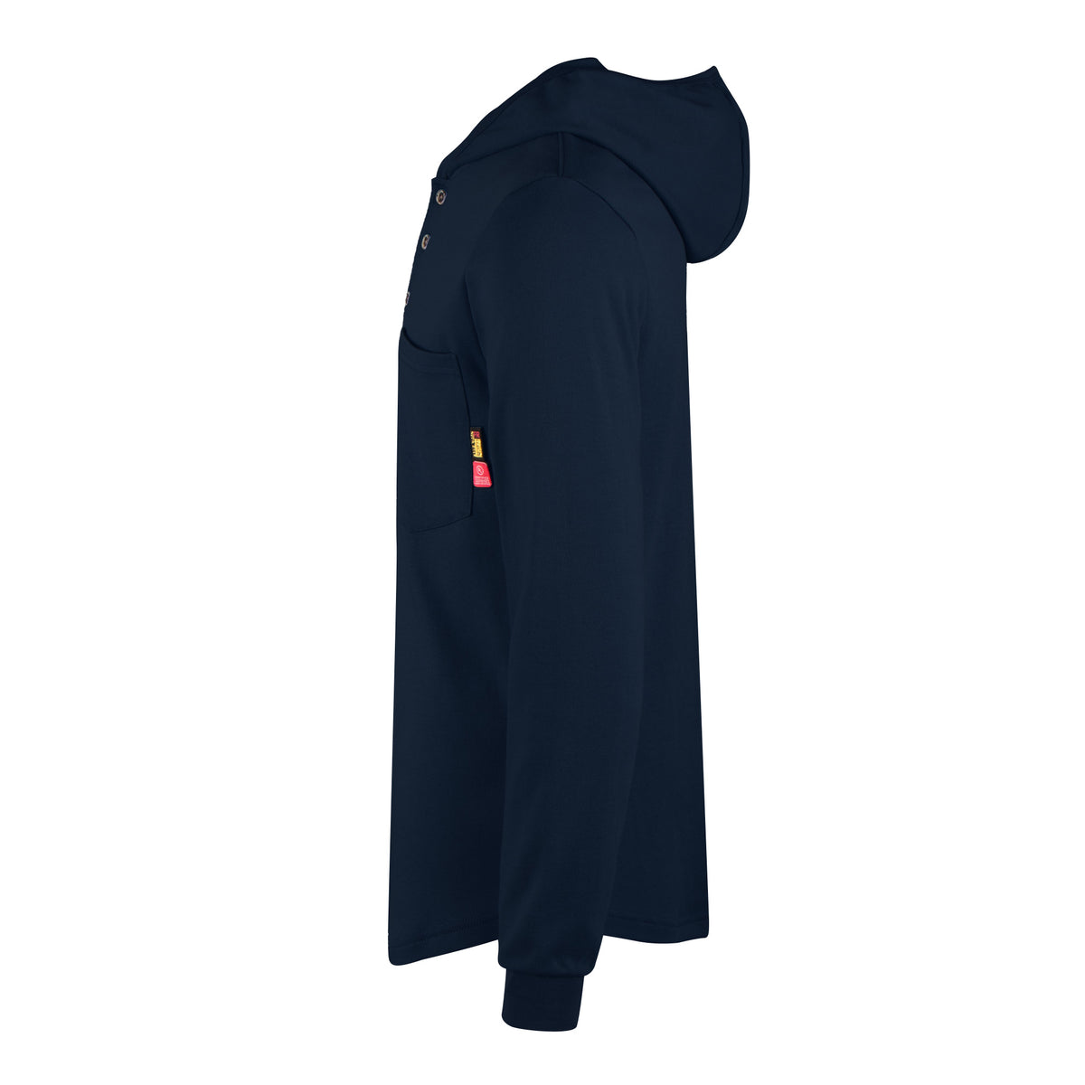 7 oz Hooded Henley FR T-Shirt (Clearance: Limit 2pcs)