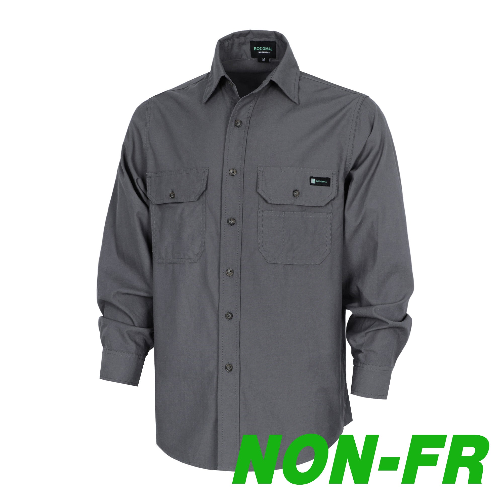 Men's Lightweight 100% Cotton Chambray Work Shirts (NON-FR)-SH041J