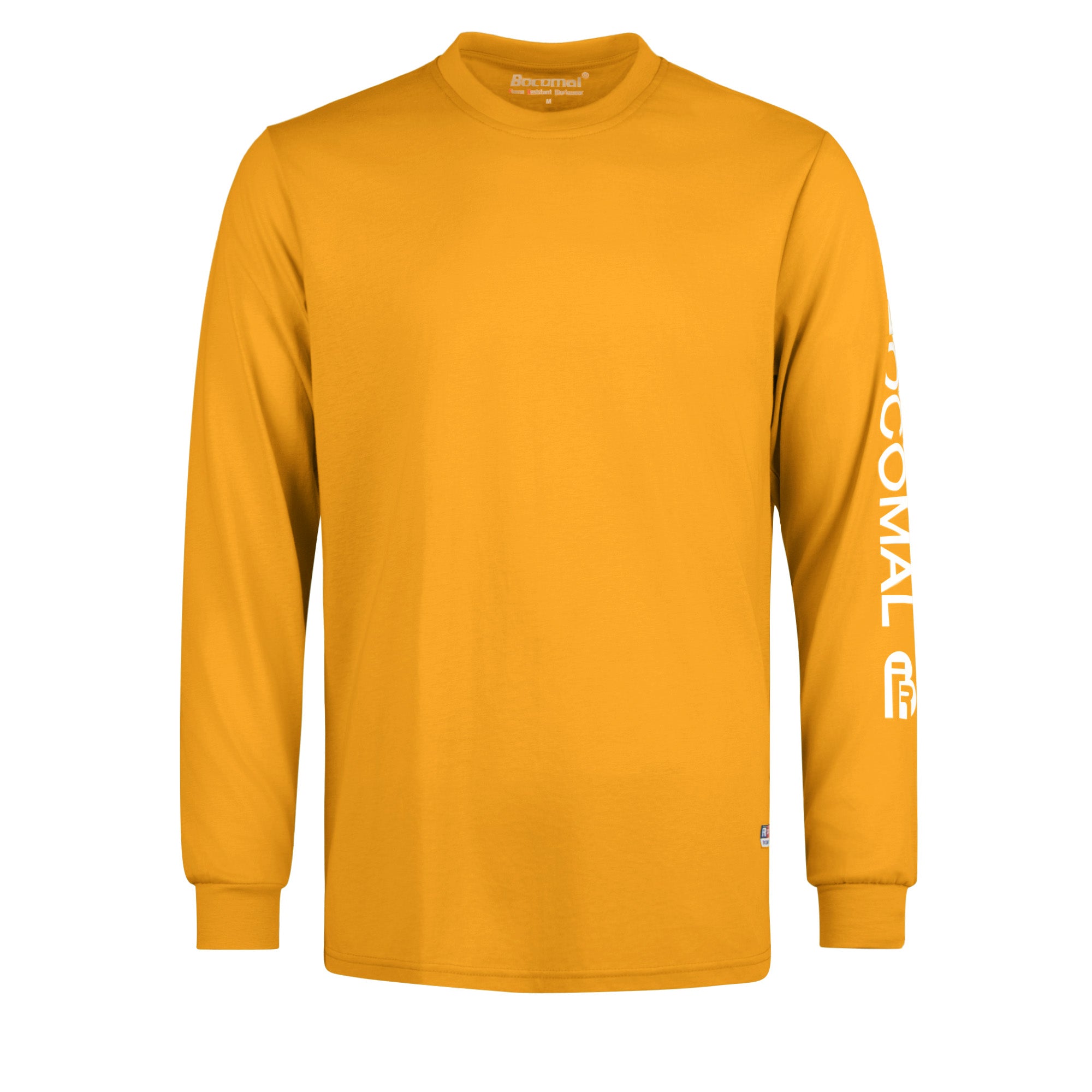 Yellow  long sleeve work shirt