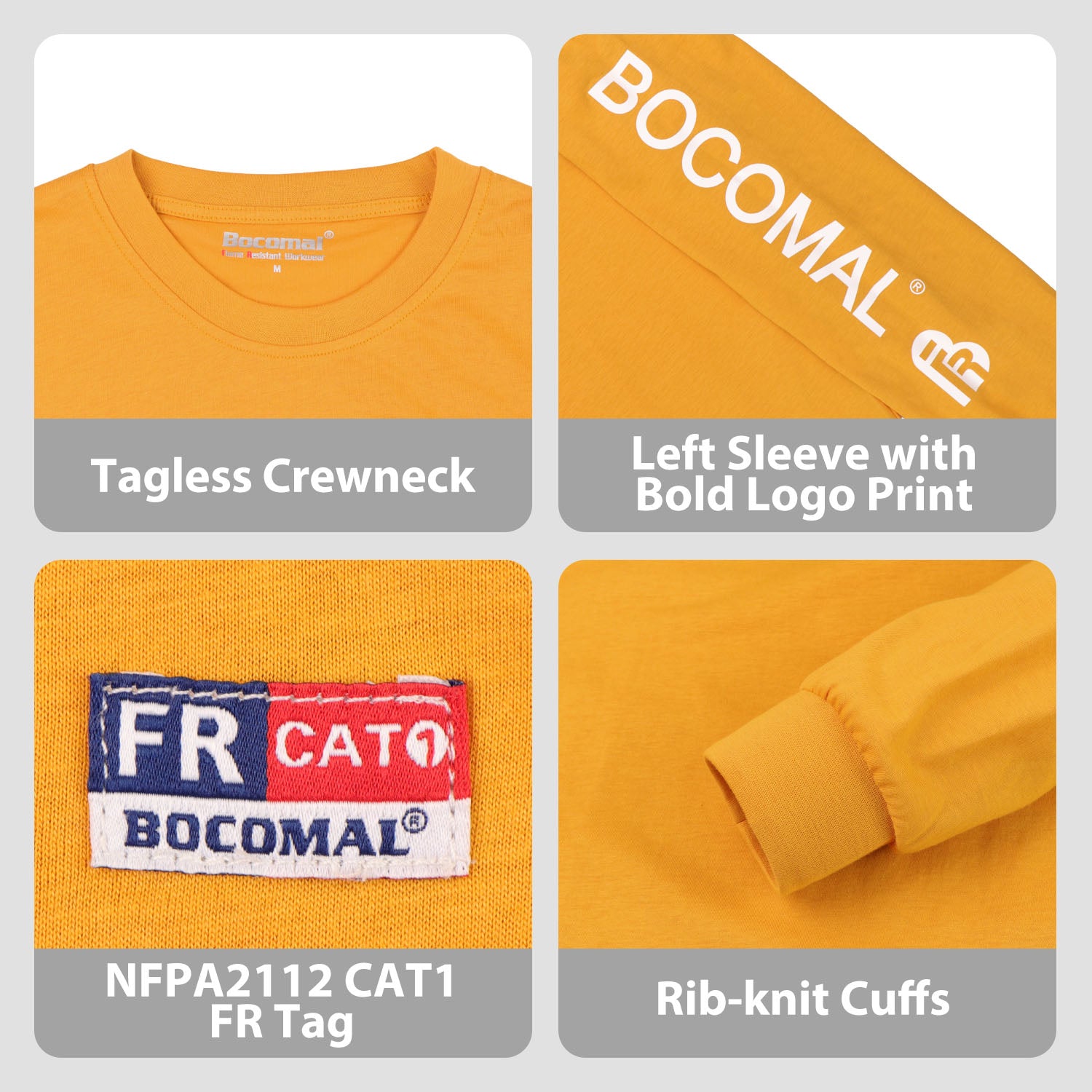 4.5OZ Lightweight FR Tee with Left Sleeve Print