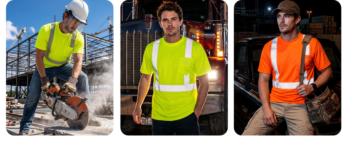 4OZ High Visibility Reflective Breathable Safety Work Tee (NON-FR)- TS132B