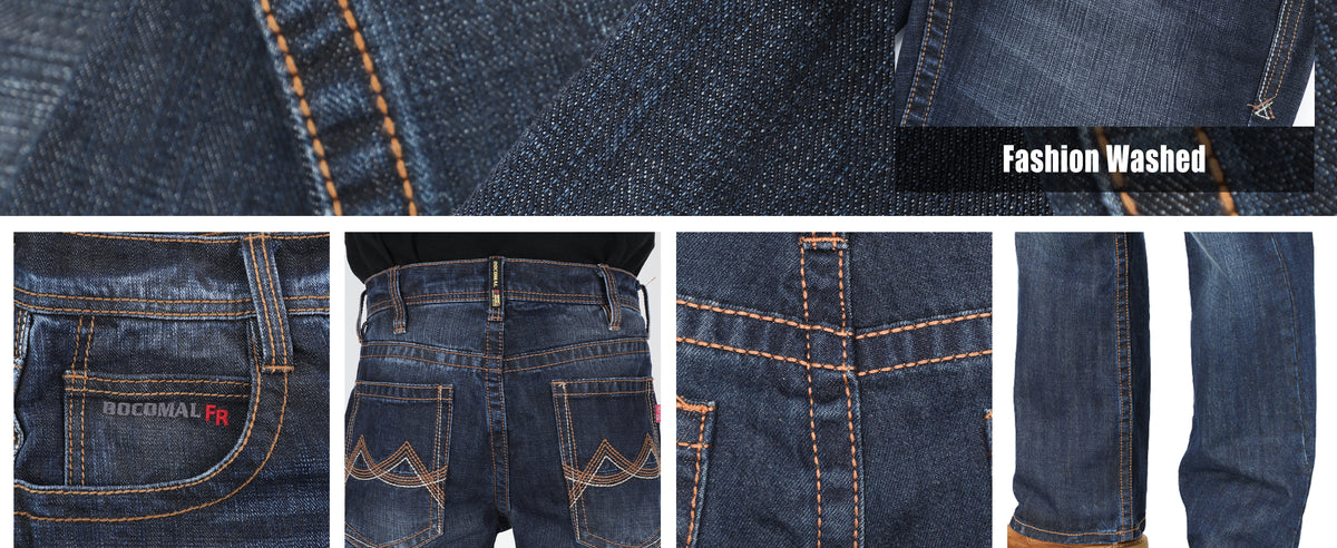 14 oz Heavyweight Dura-Rugged Denim Relaxed Fit Boot Cut FR Jeans