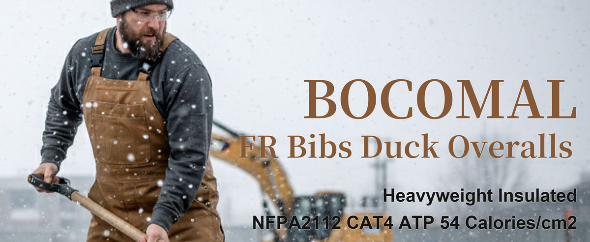 Bocomal FR workwear store image showing pc